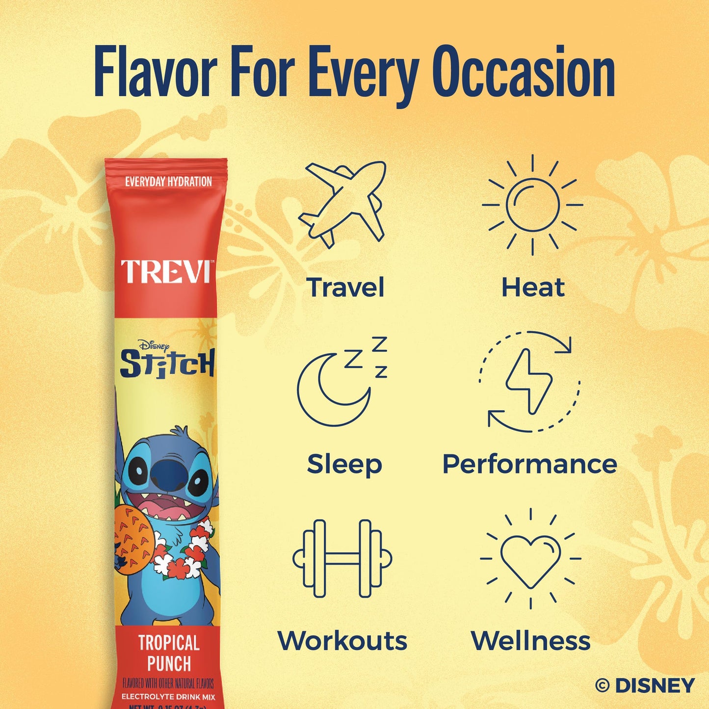 TREVI Electrolytes Powder Packets, Pack of 20
