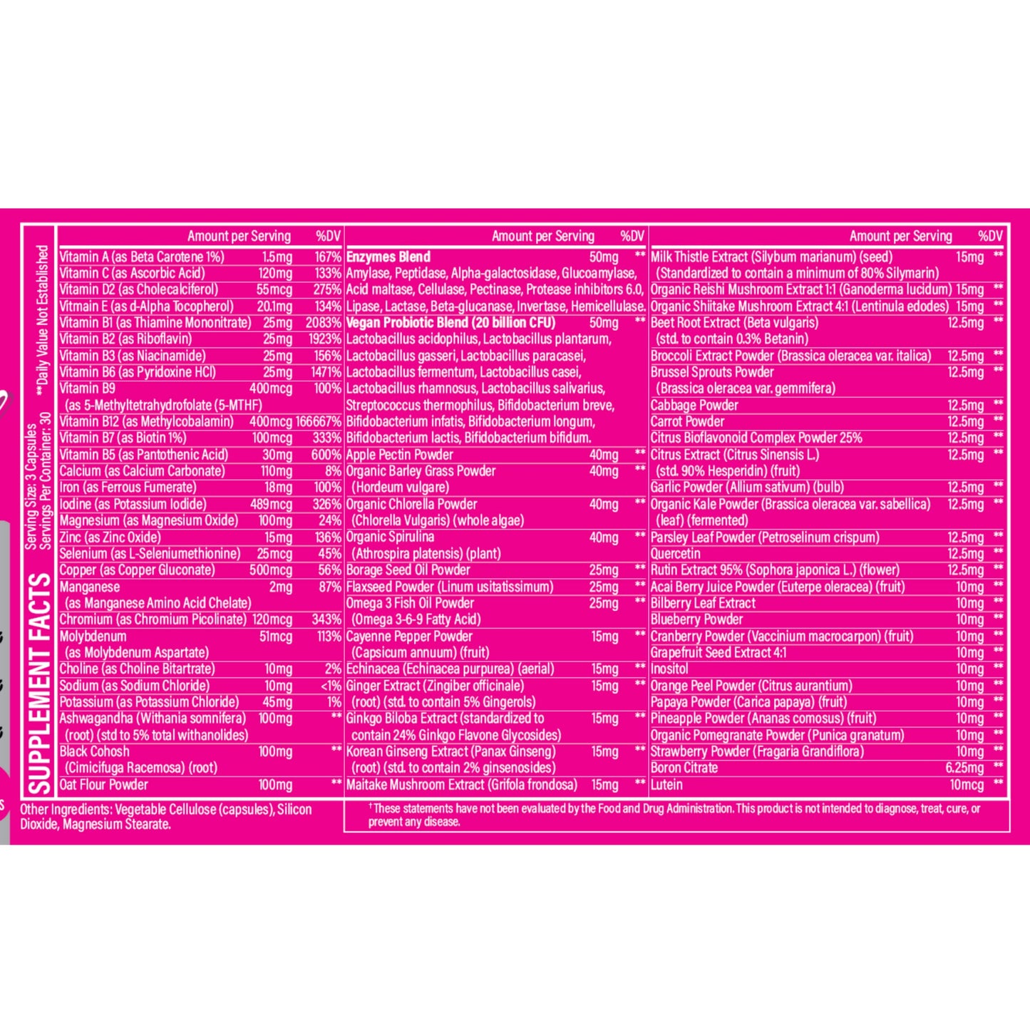 Whole Nature Whole Food Multivitamin for Women Capsules 90 Count