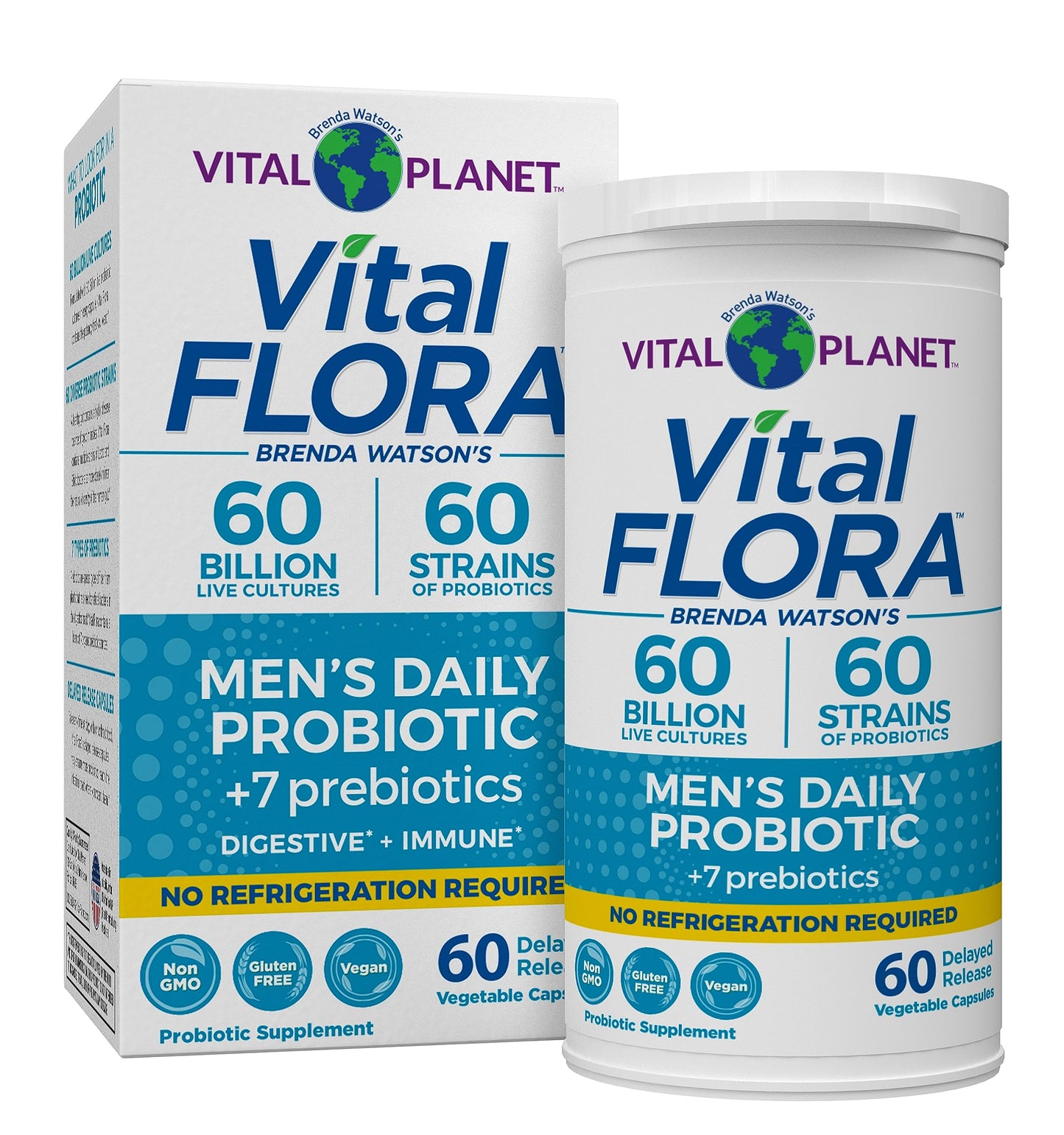 Vital Planet Vital Flora Probiotics for Men 60 Capsules