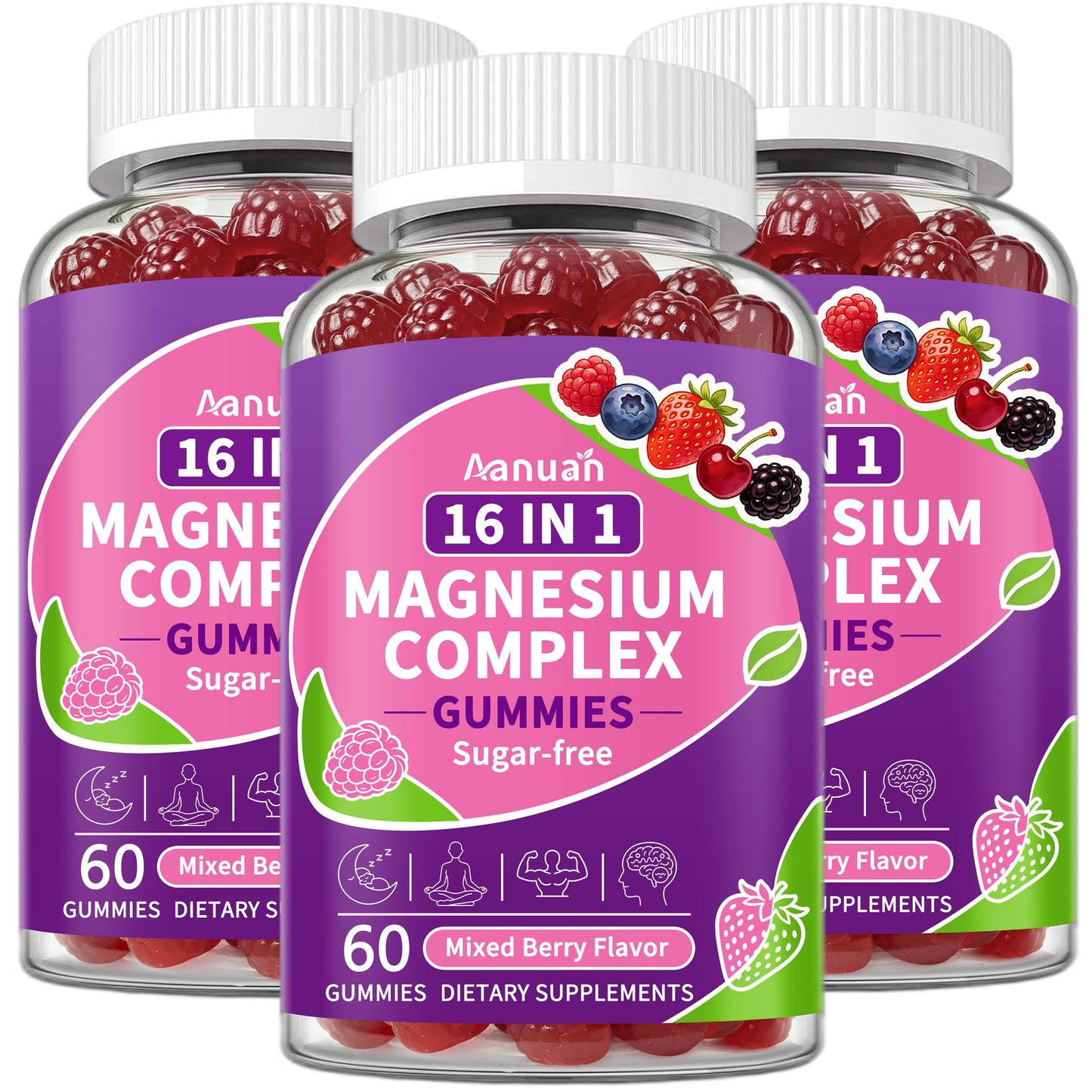 Aanuan Magnesium Gummies 180 Count