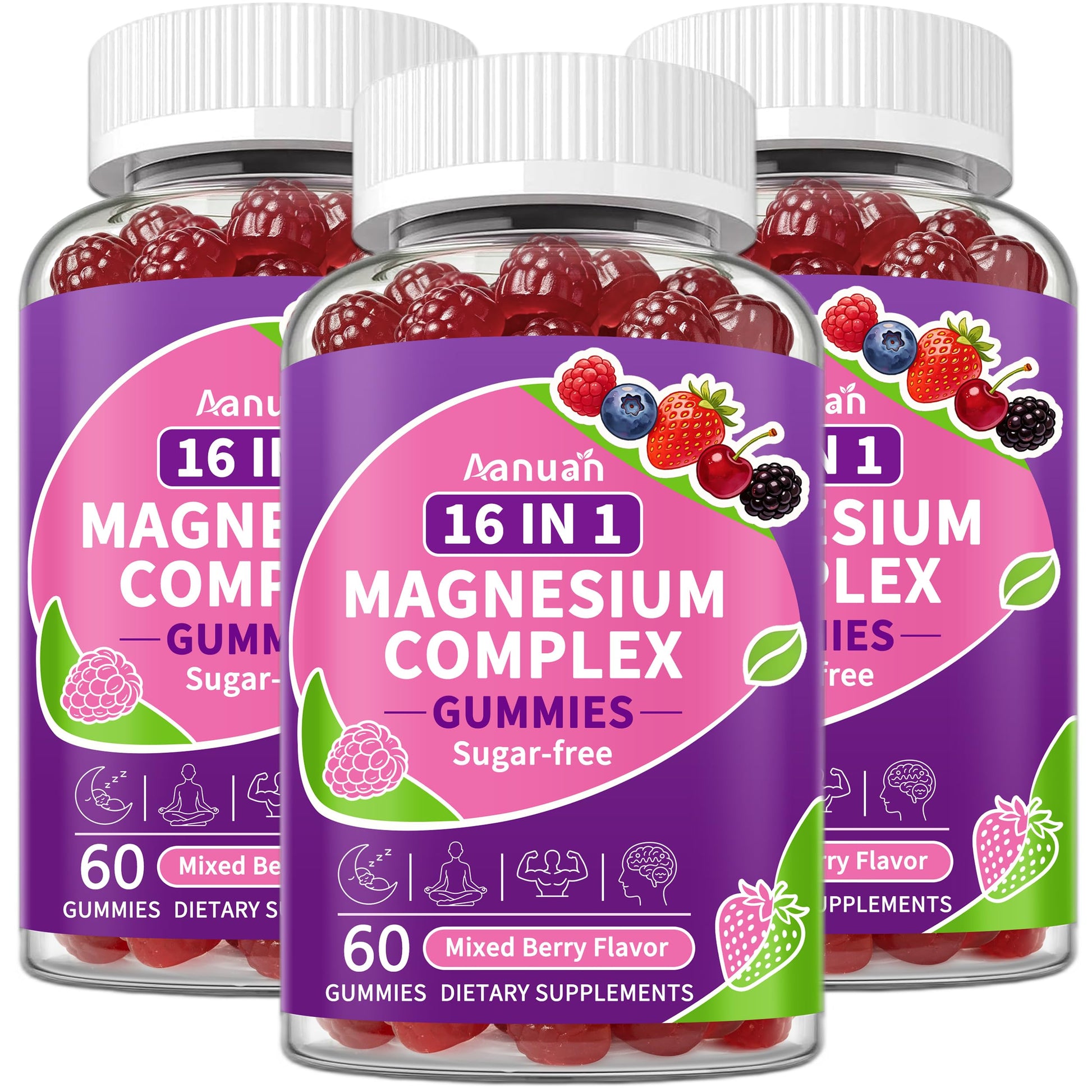 Aanuan Magnesium Gummies 180 Count