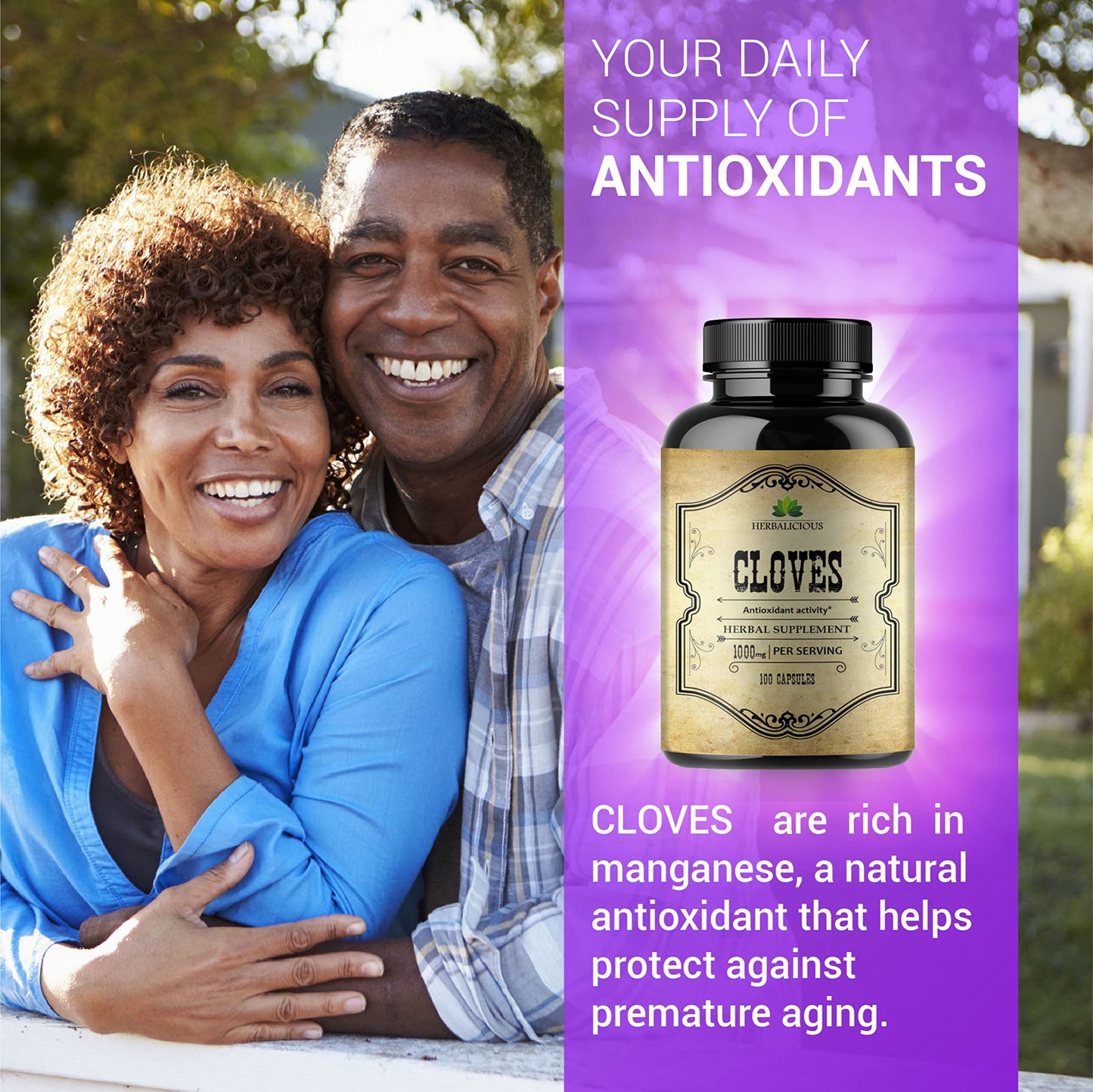 HERBALICIOUS Cloves Capsules, 100 Capsules