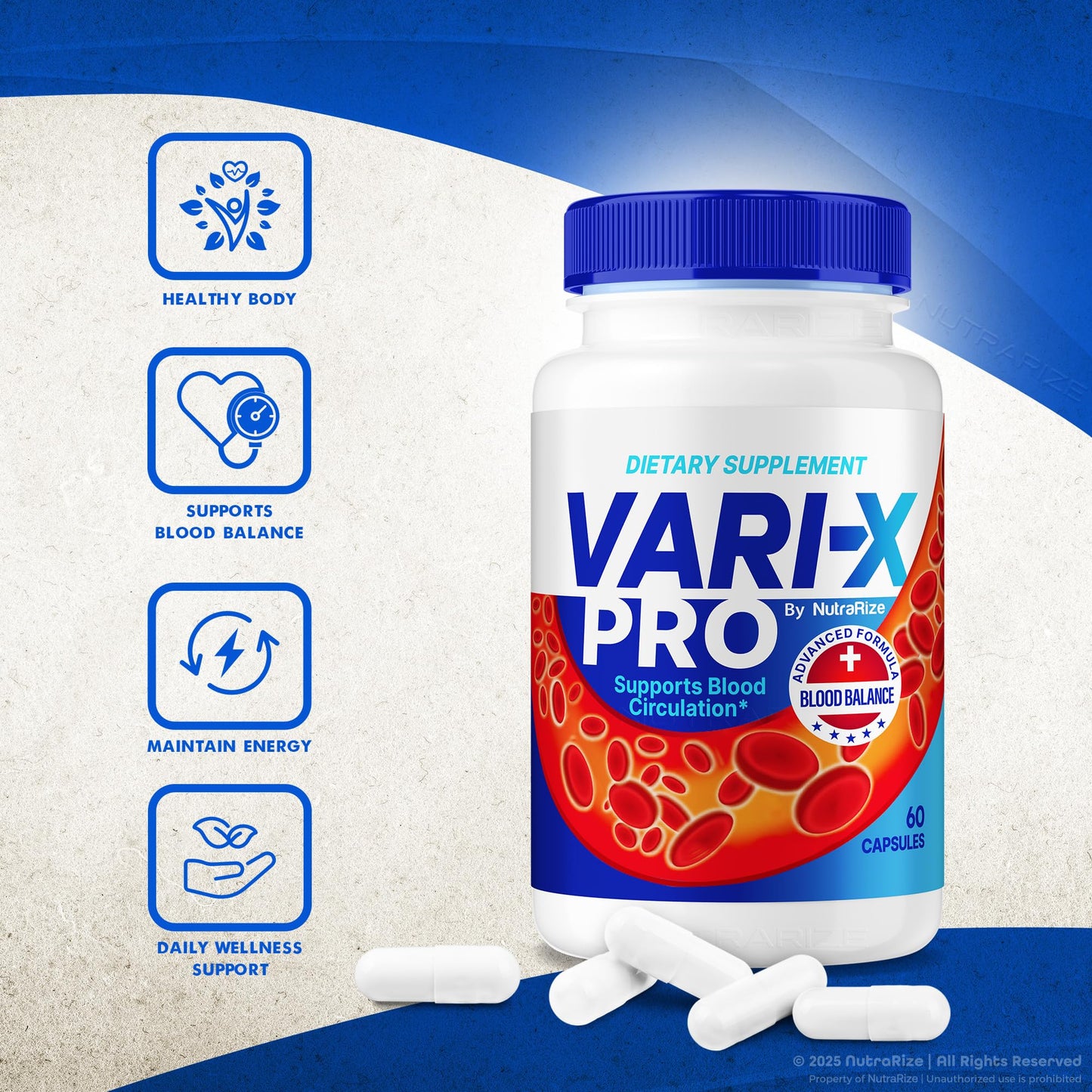 NutraRize Vari-X Pro Capsules, 300 Capsules