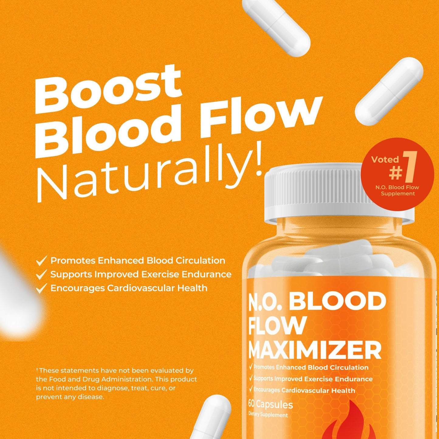 HARD CHEWS N.O. Blood Flow Maximizer 60 Capsules