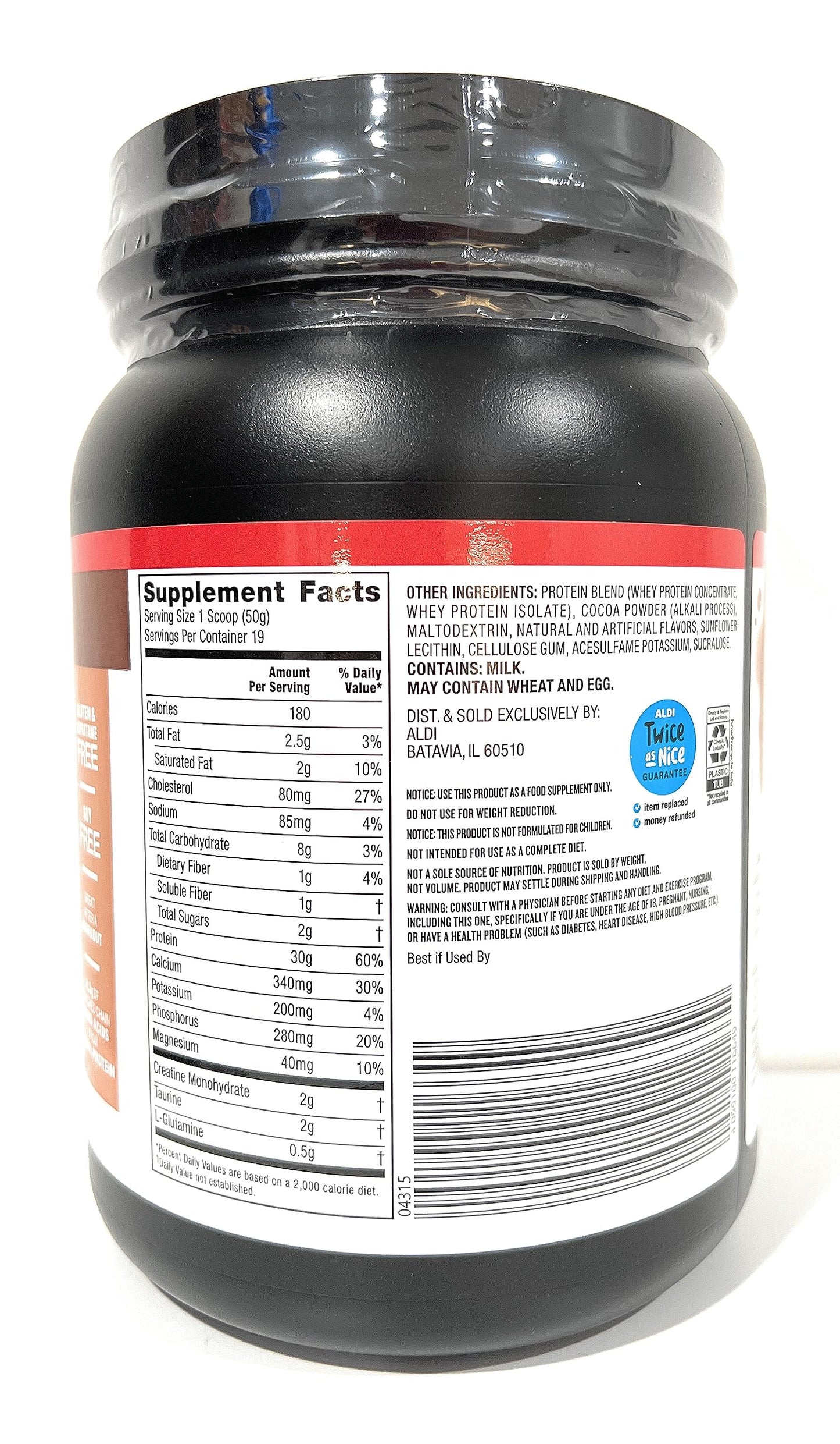 Elevation Chocolate Protein Powder 32 oz