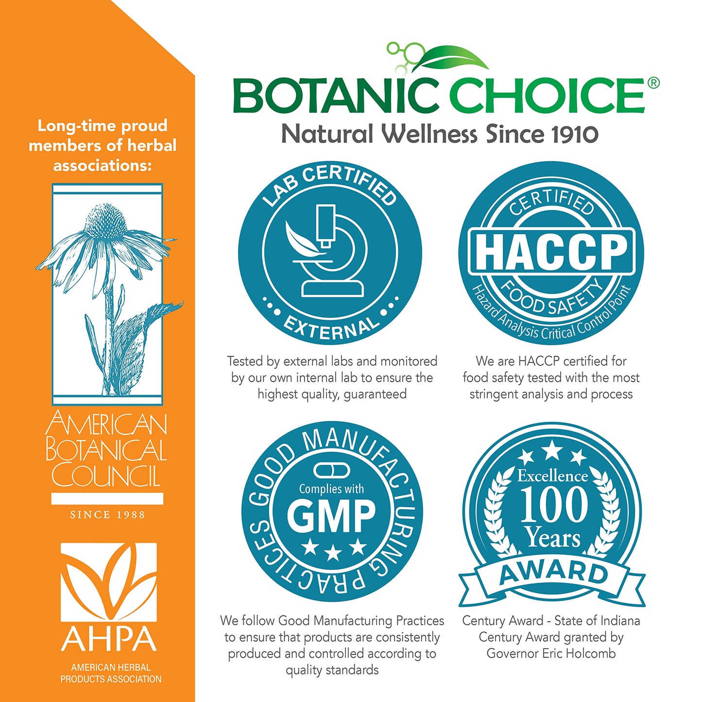 Botanic Choice Premium Turmeric Antioxidant Support - Joint Health Supplement for Adults - 180 Capsules