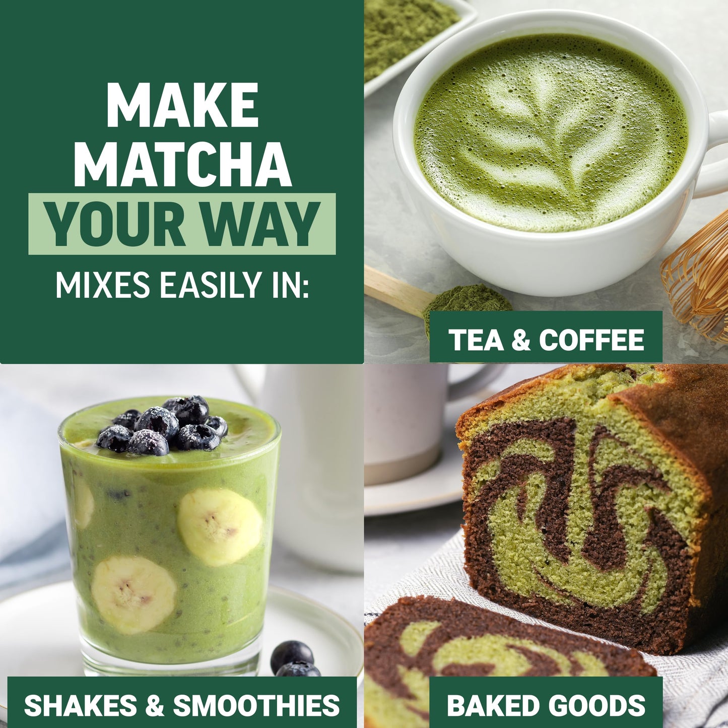Force Factor Mighty Matcha Powder 2.12 Ounce