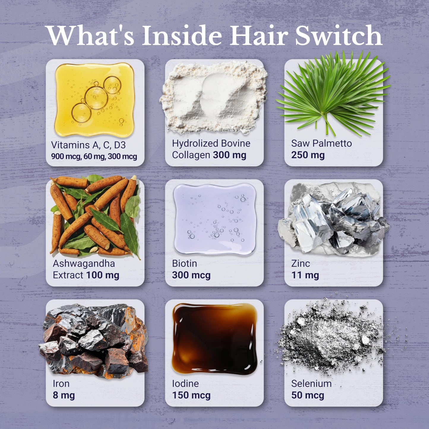 NATION HEALTH MD Hair Switch Capsule, 60 Count