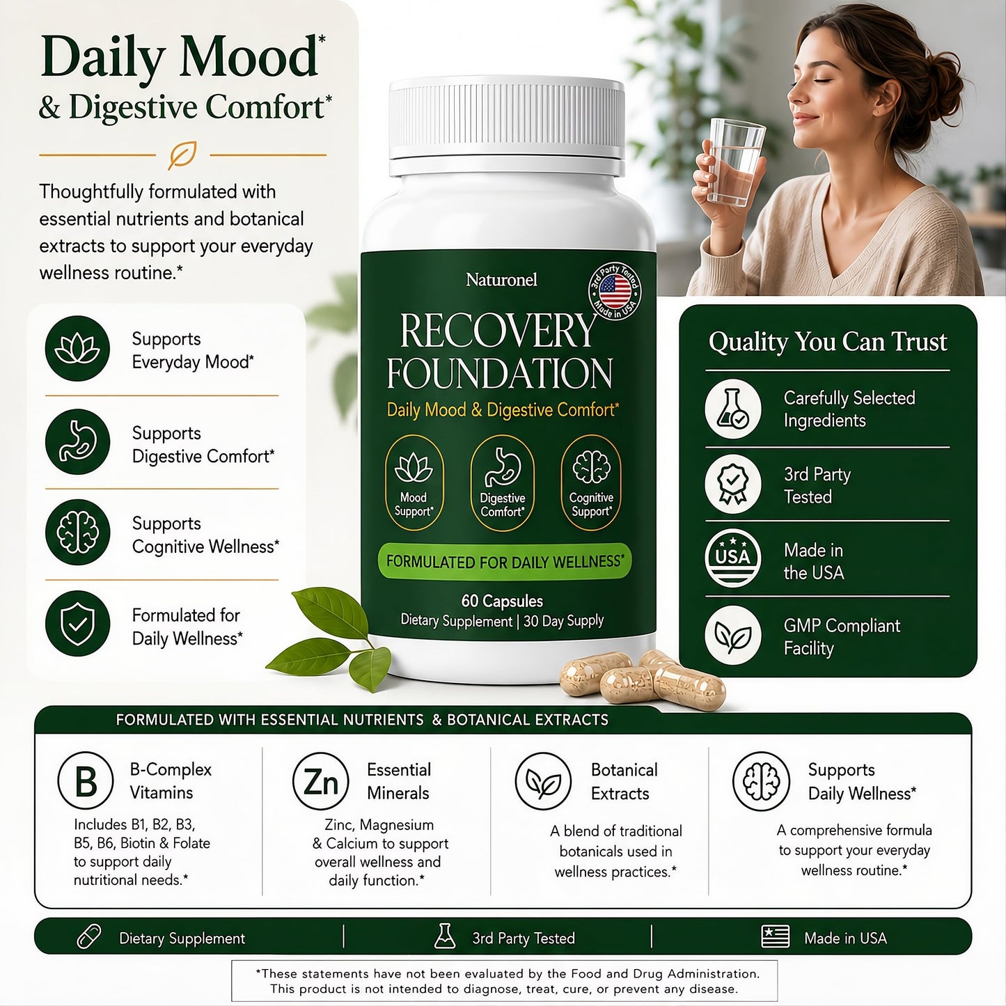 Naturonel Recovery Foundation Capsules 120