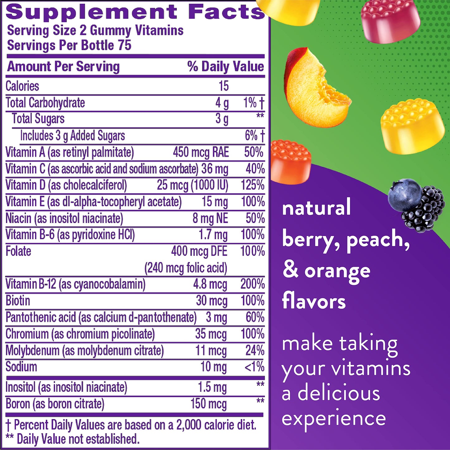 Vitafusion MultiVites Gummy Multivitamins for Adults with 12 Vitamins and Minerals & Magnesium Gummy Supplement, 60 Gummies