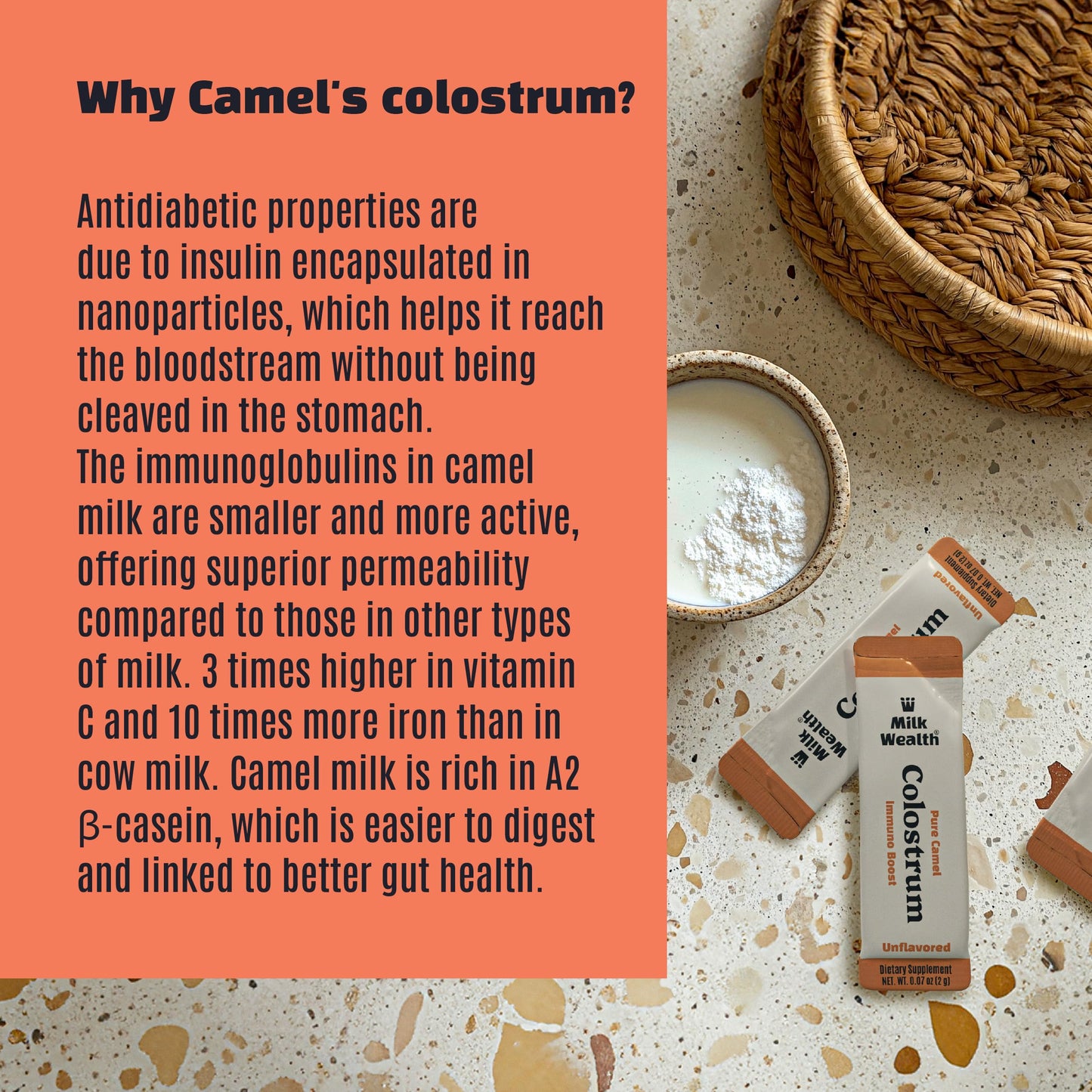 Milk Wealth Camel Colostrum Powder 1.76 oz
