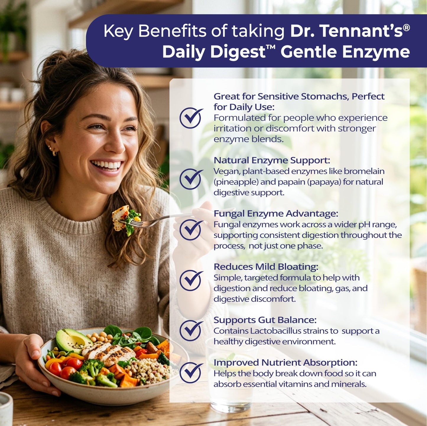 Dr. Tennant's Digestive Enzymes with Bromelain, Papain and Lipase Capsules, 200 Count