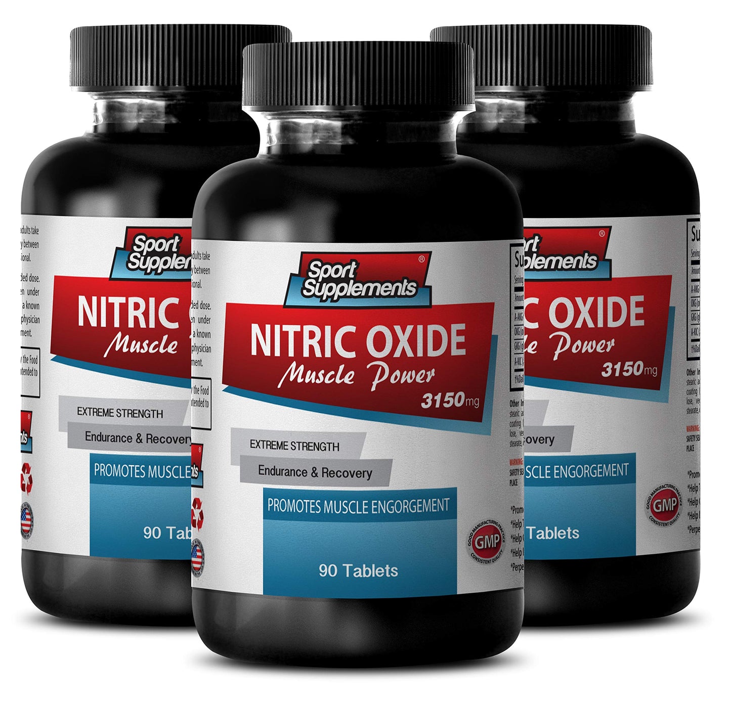 Sport Supplements Nitric Oxide Dietary Supplement, 270 Tablets