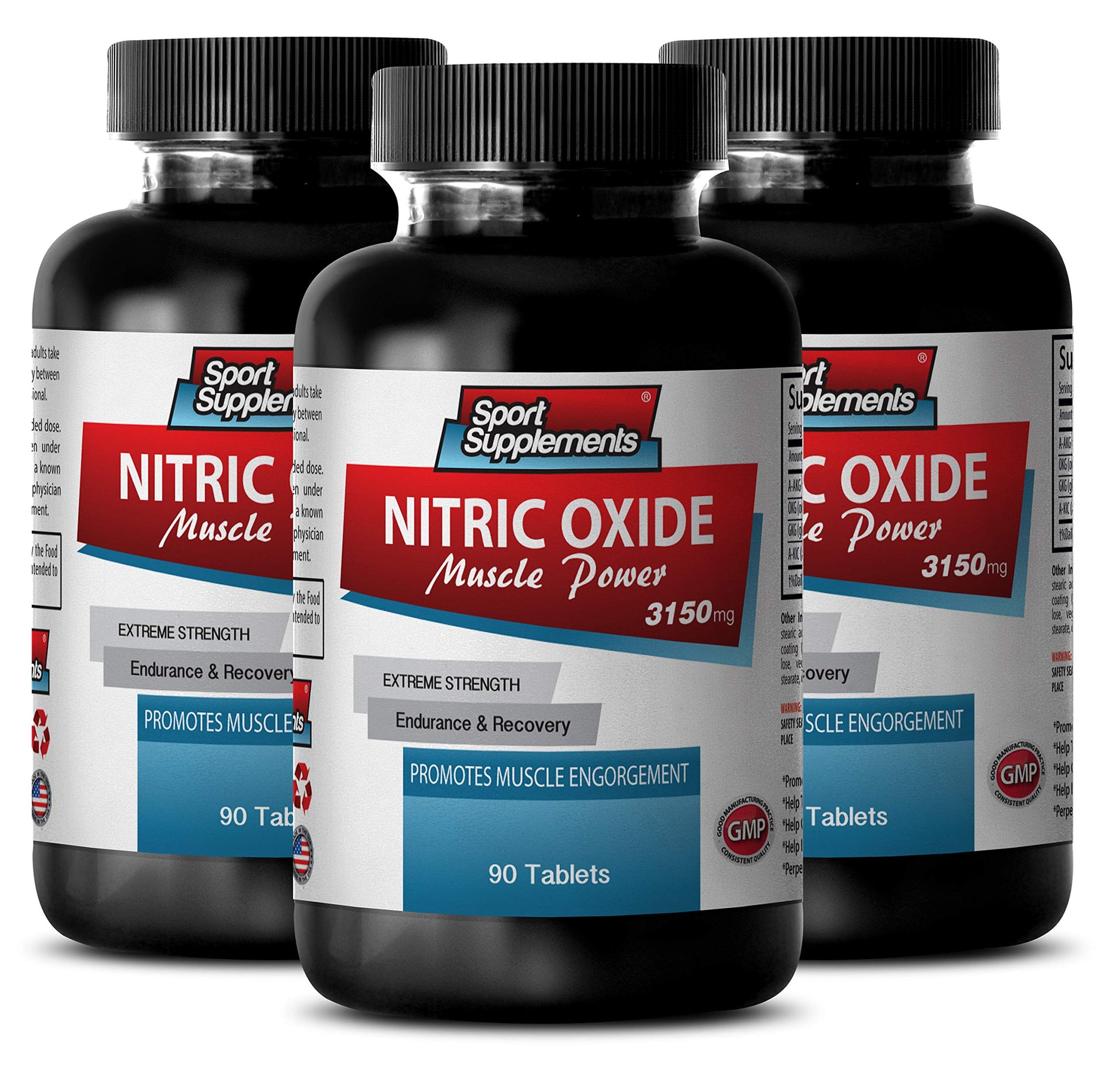Sport Supplements Nitric Oxide Dietary Supplement, 270 Tablets