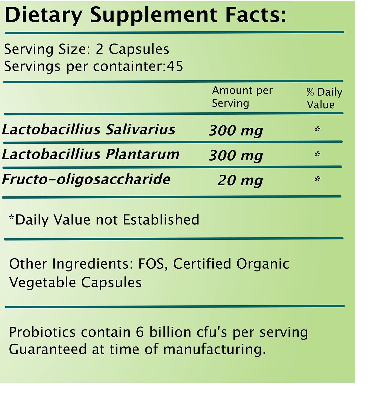 Frequency Foods Probiotics Capsule 90