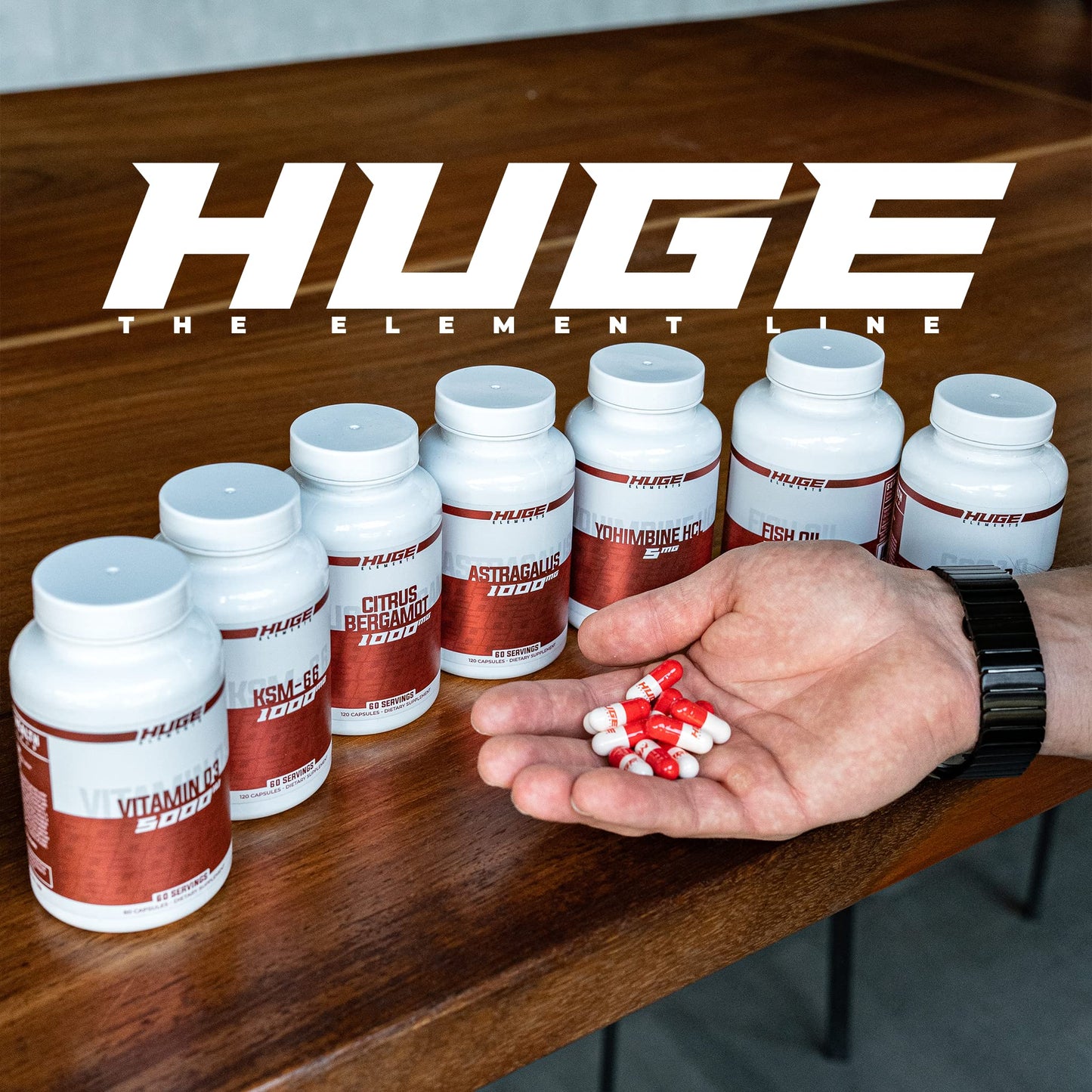 Huge Supplements 100% Pure Citrus Bergamot Extract 10:1 1000mg per Serving, 60 Capsules