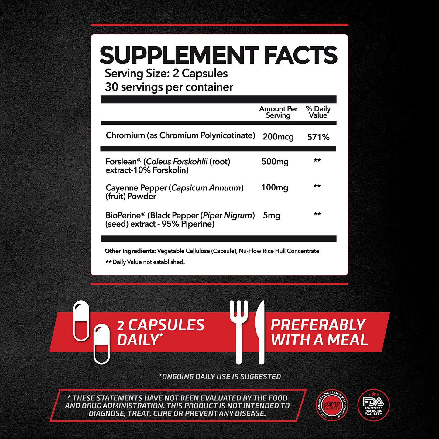 PrimeGENIX CalmLean Stimulant-Free Fat Burner Capsule, 60 Count