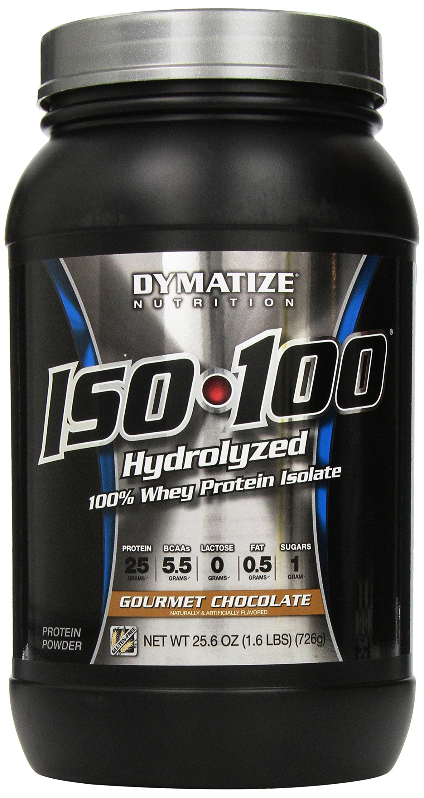 Dymatize ISO 100 Hydrolyzed Whey Protein Powder, Chocolate, 1.6 lb