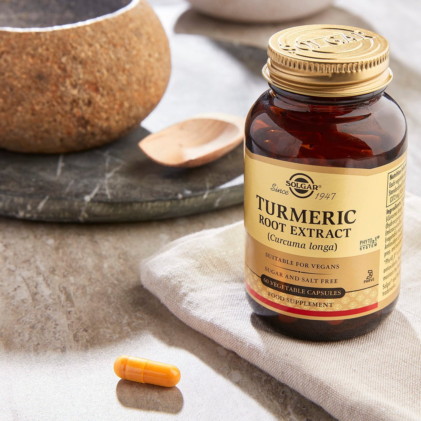 Solgar Standardized Turmeric Root Extract 400 mg Capsules, 60 Count
