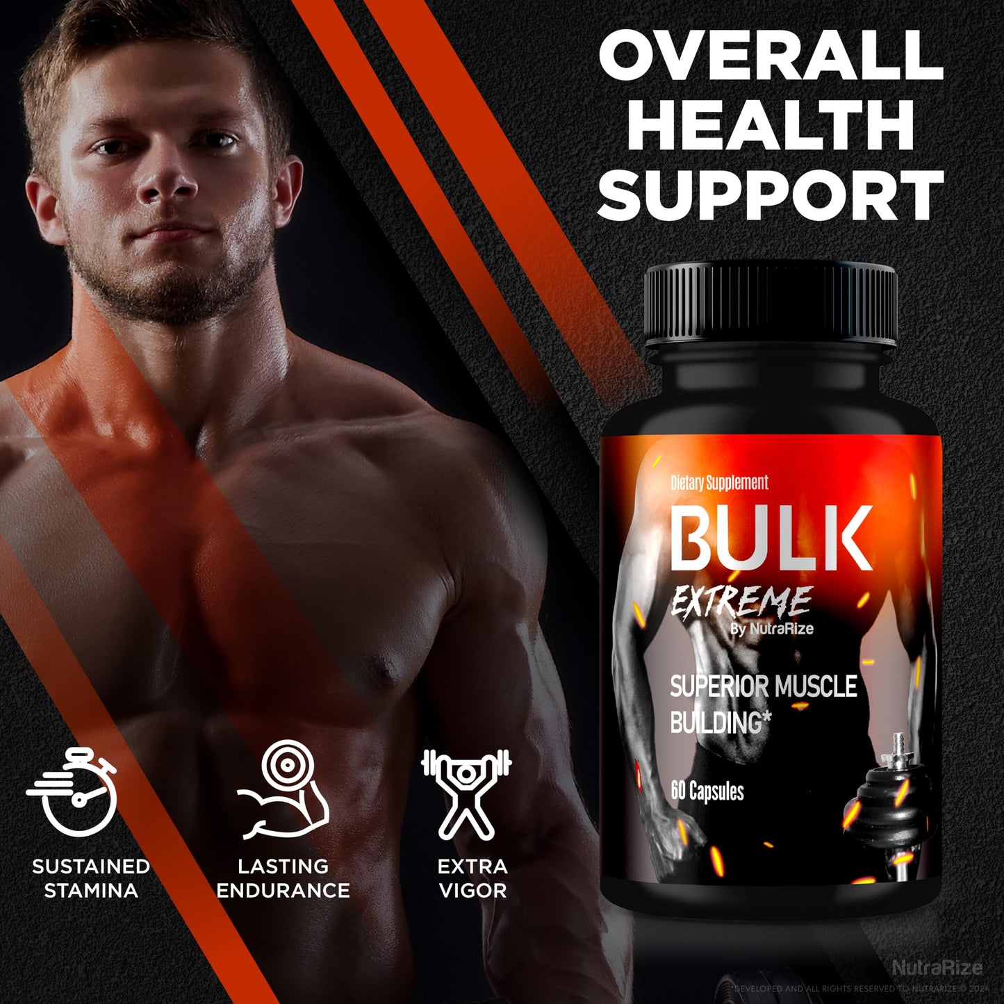 NutraRize Bulk Extreme Superior Muscle Building Advanced Formula 120 Capsules
