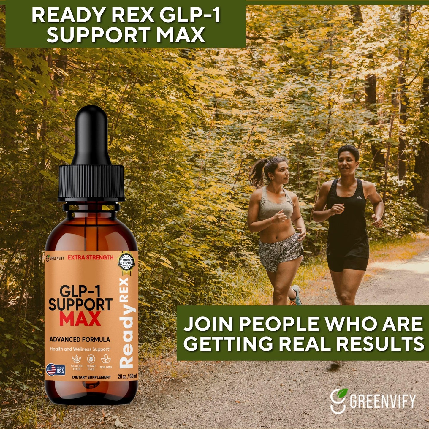 GREENVIFY GLP-1 Support Max, Advanced Formula, 60 Capsules