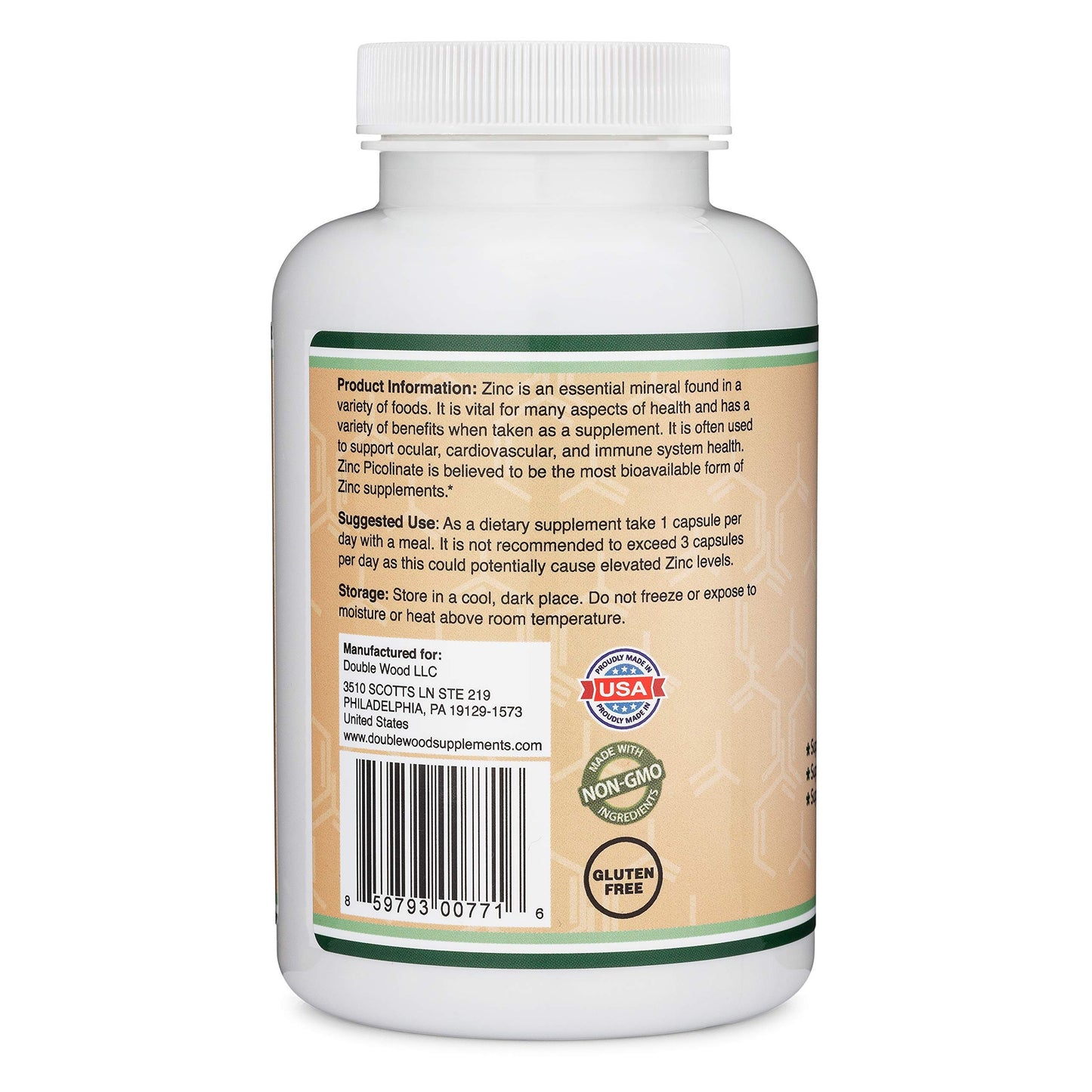 Double Wood Supplements Quercetin and Zinc Bundle Capsule 1 Bundle