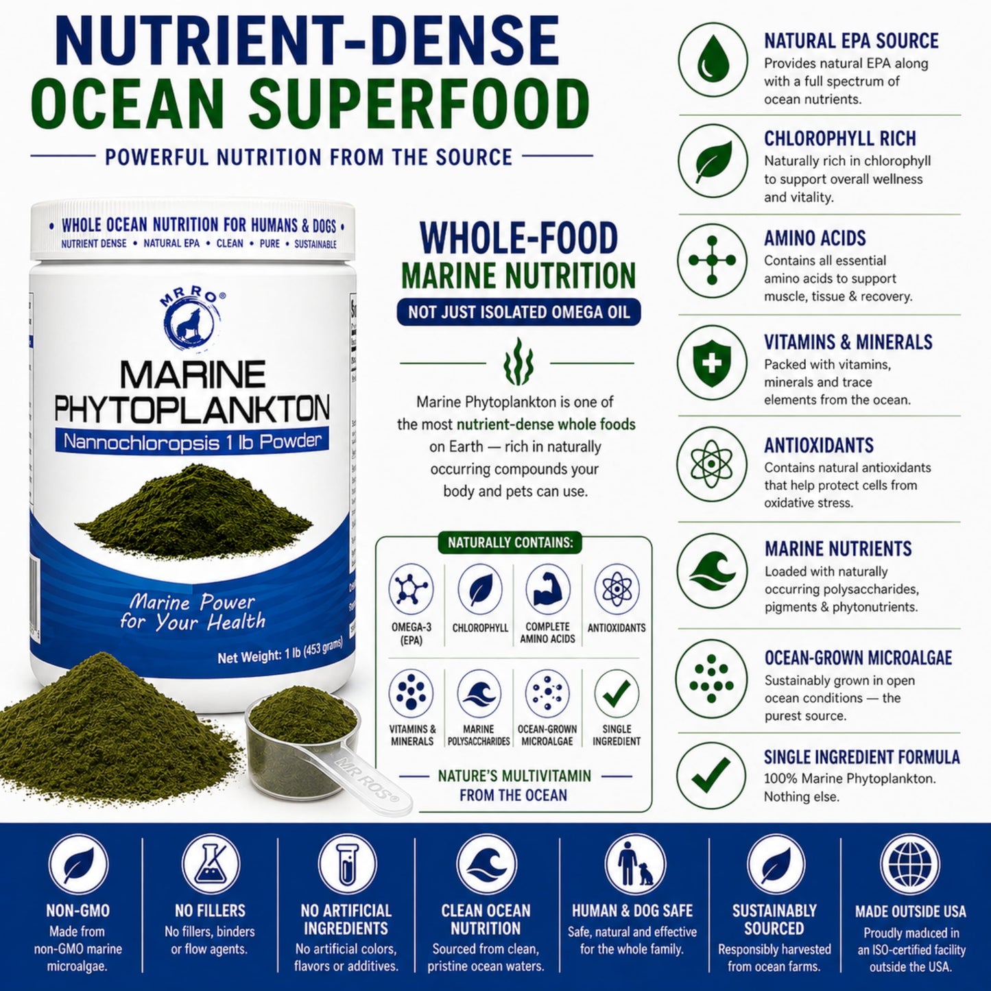 Mr Ros Marine Phytoplankton Powder 1 lb