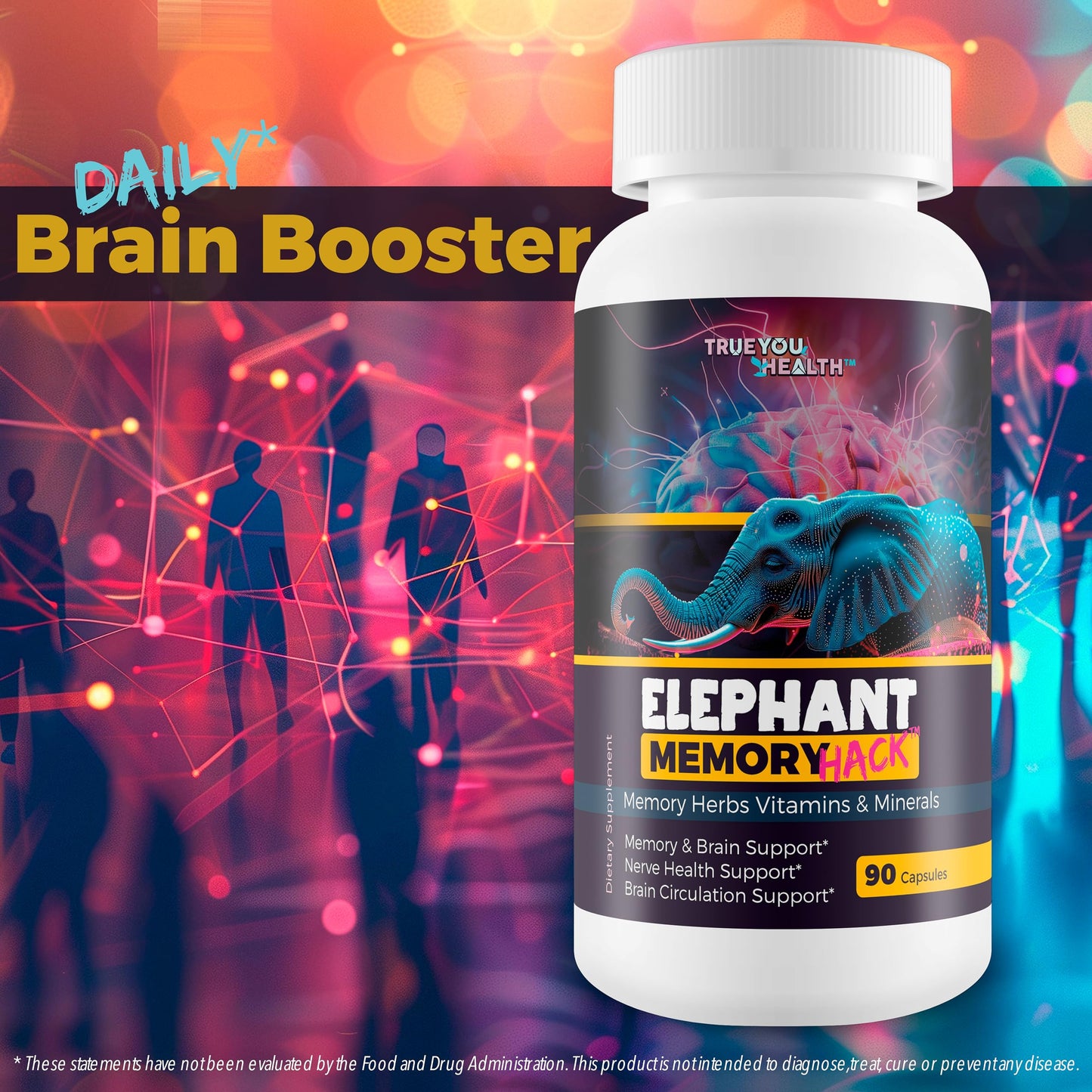 True You Health Elephant Memory Hack Capsule 90 Count