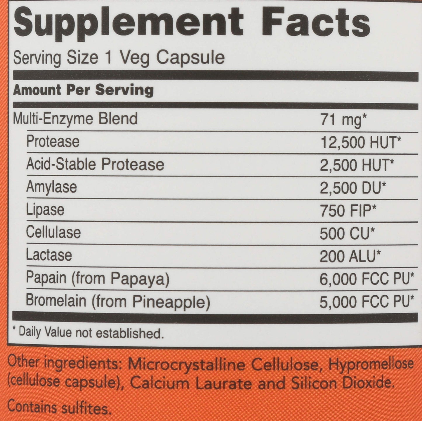 NOW Foods Plant Enzymes Capsules, 120 Capsules