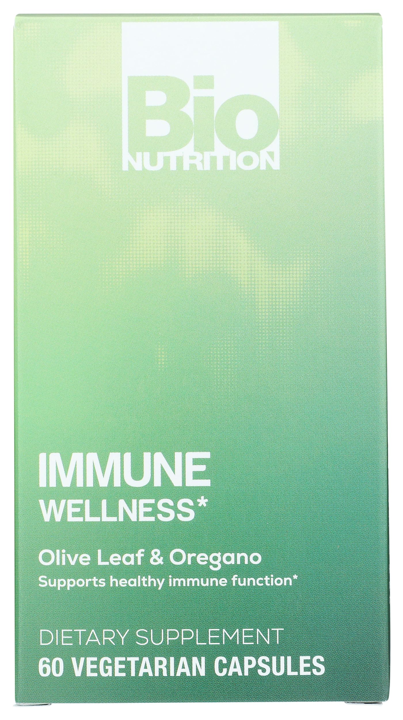 Bio Nutrition Immune Wellness Olive Leaf & Oregano Veggie Capsules, 180 Count