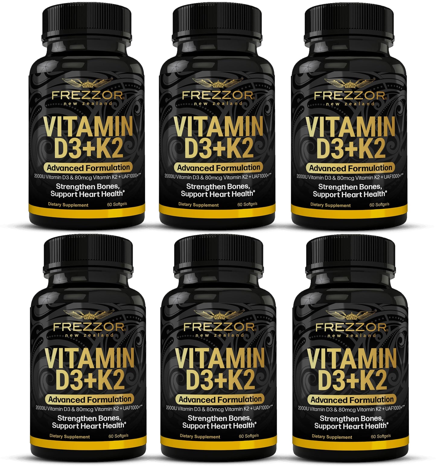 FREZZOR Vitamin D3 and K2 Softgels 360