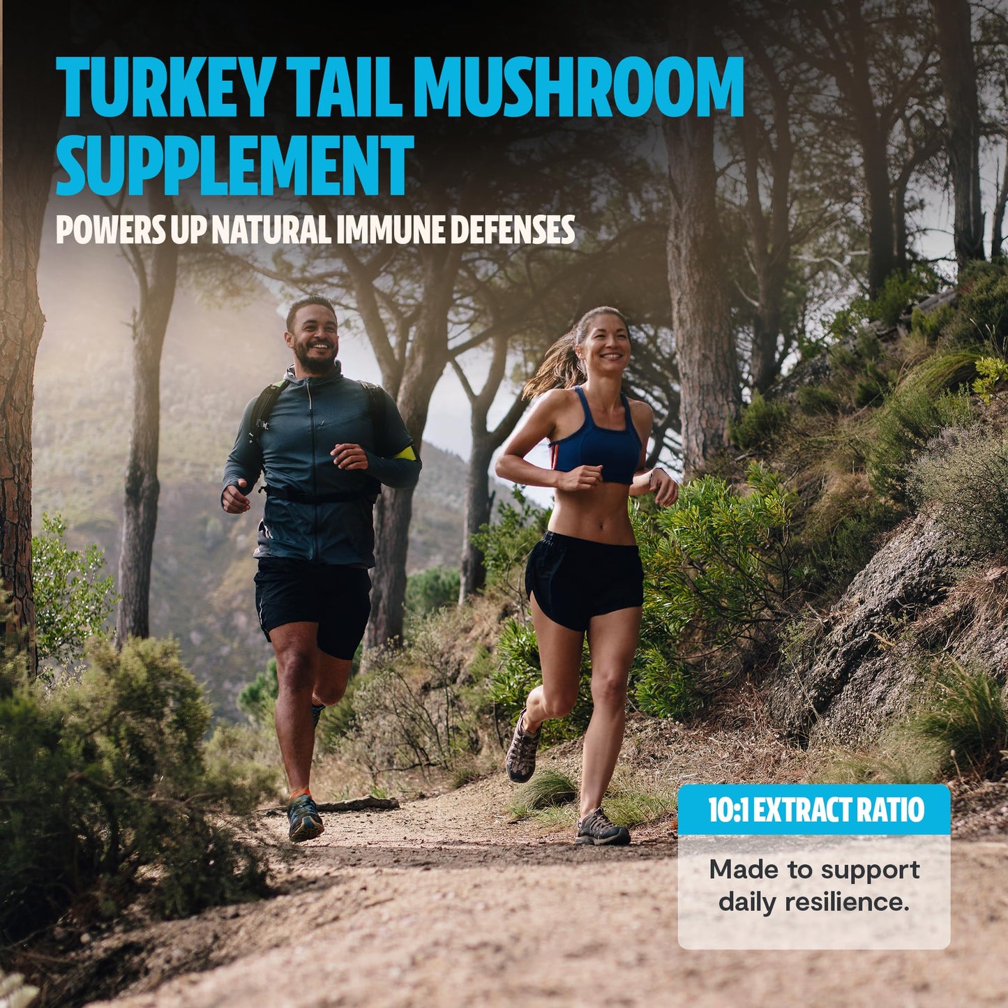 FreshCap Mushrooms Premium Organic Turkey Tail Supplement Capsules 60 Count
