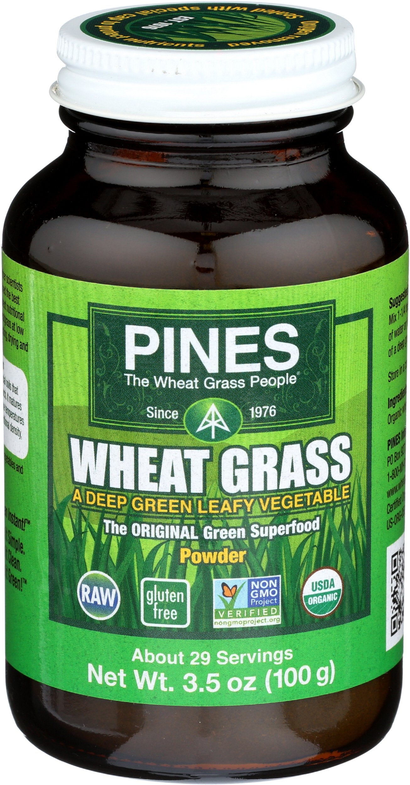 Pines Wheat Grass Powder, 3.5 Ounces