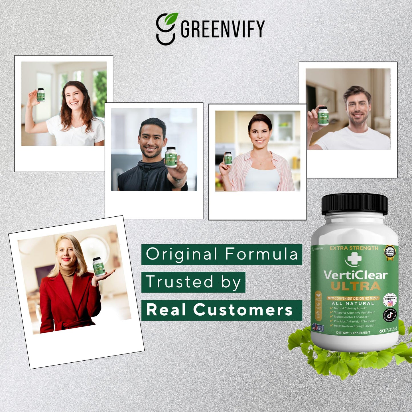 GREENVIFY VertiClear Ultra Dietary Supplement Capsule, 60 Capsules