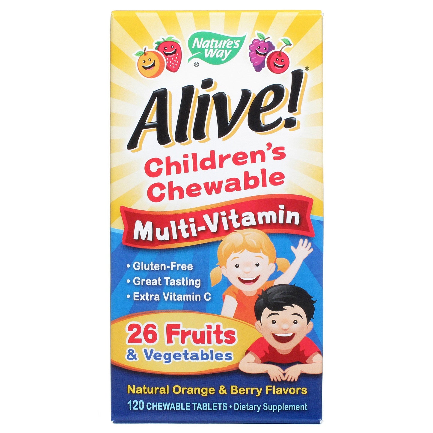 Nature's Way Alive! Multi-Vit Kids Chewable 120 Count