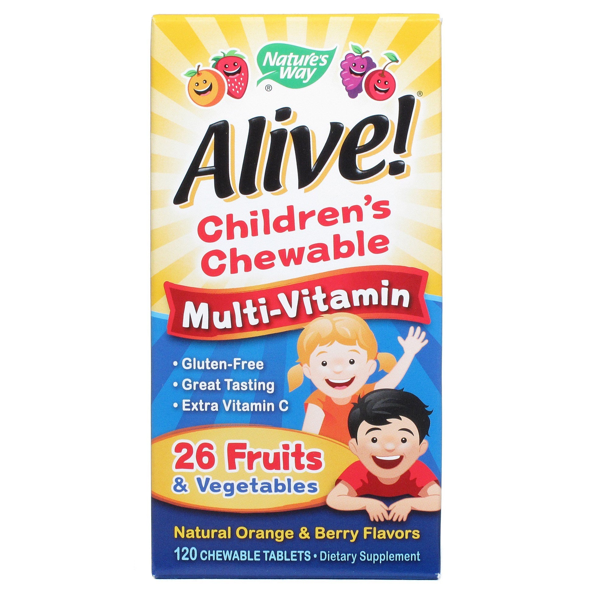 Nature's Way Alive! Multi-Vit Kids Chewable 120 Count