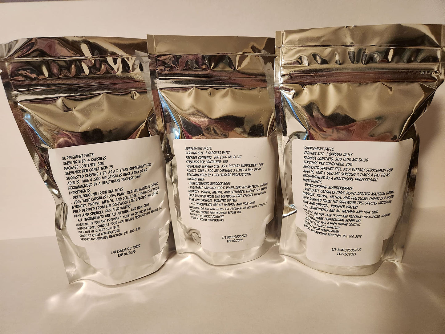 Paisley Farm & Crafts Irish Sea Moss, Bladderwrack & Burdock Root Capsules, 900 Capsules
