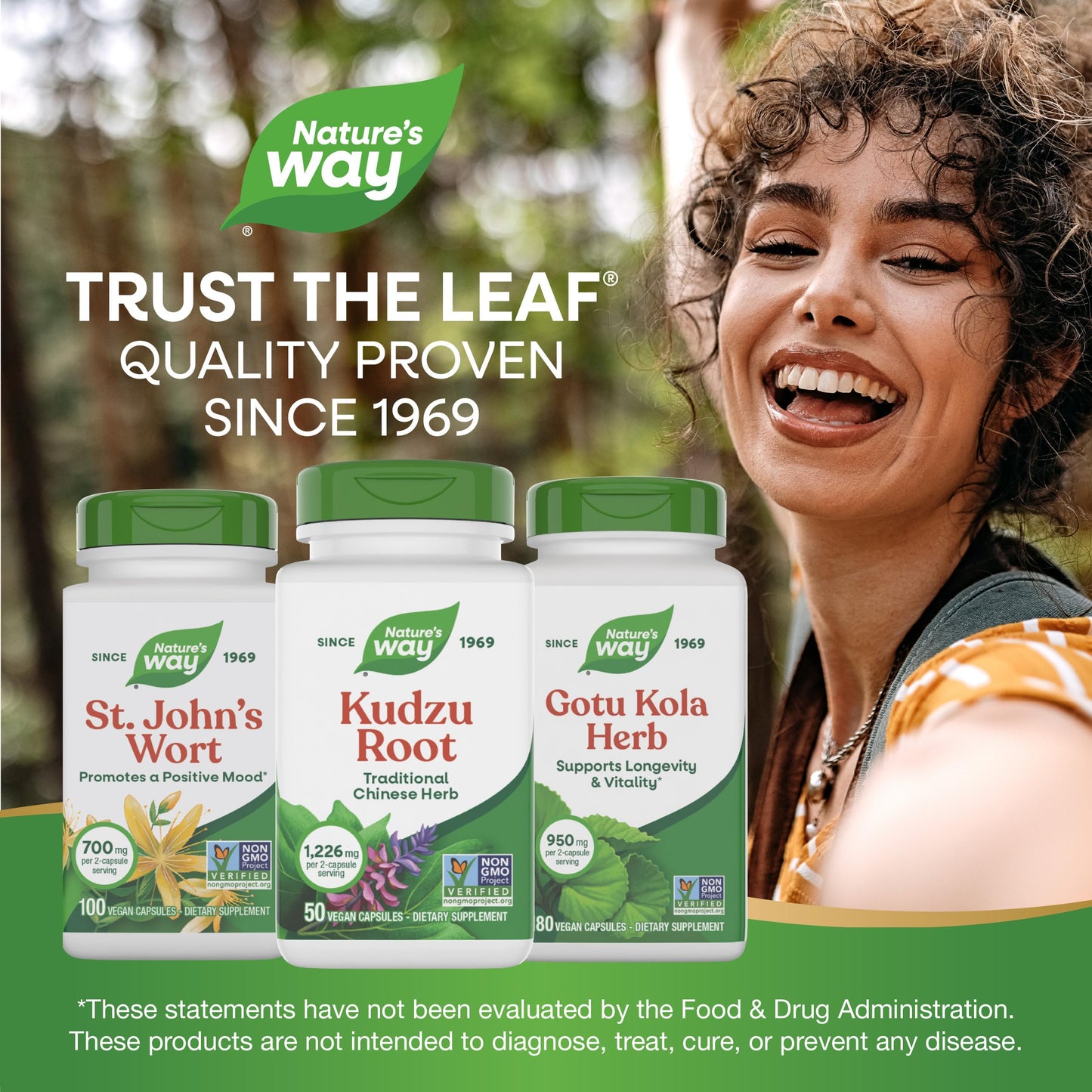 Nature's Way Kudzu Root Capsules, 50 Count