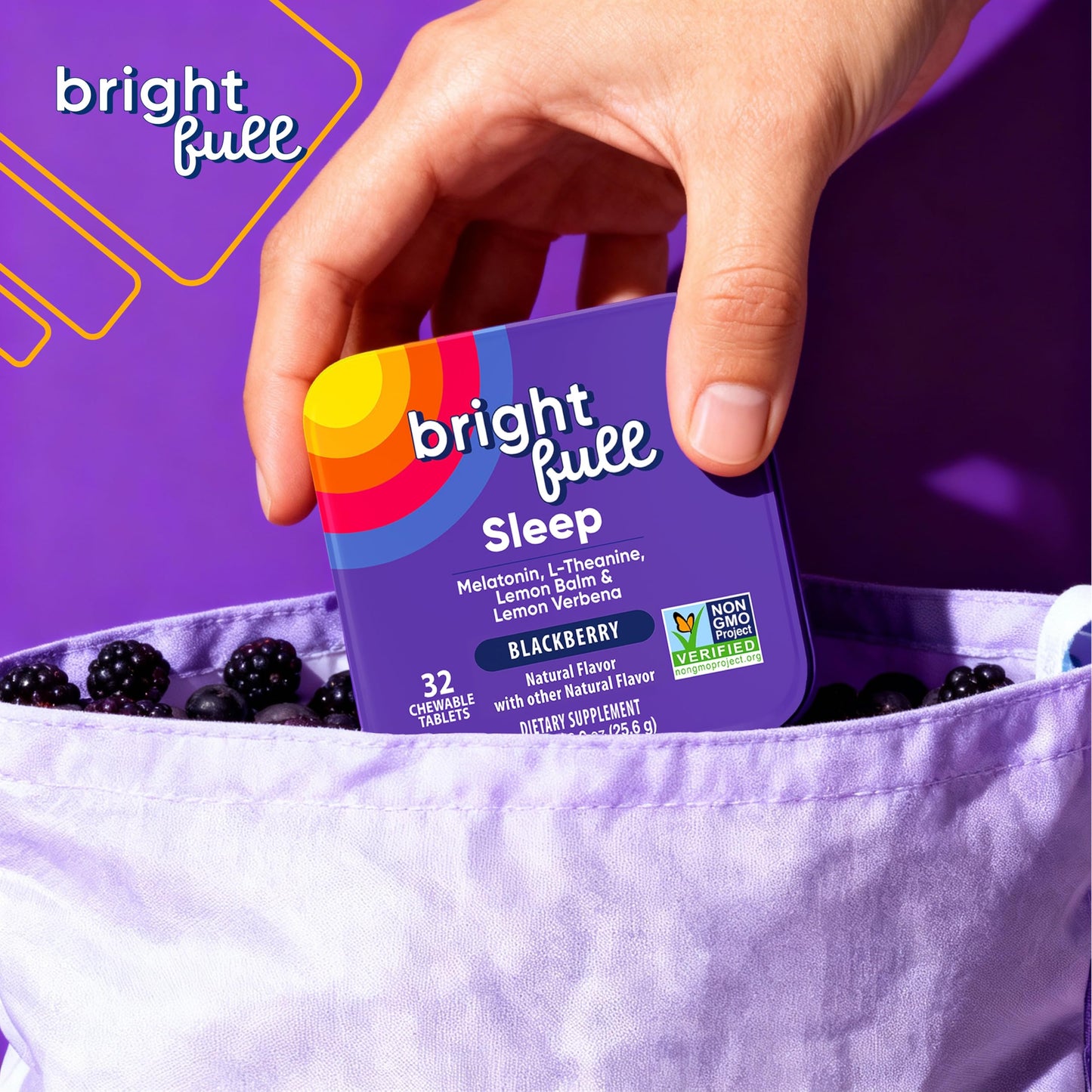 BRIGHTFULL Sleep Chewable Tablets 32 Count