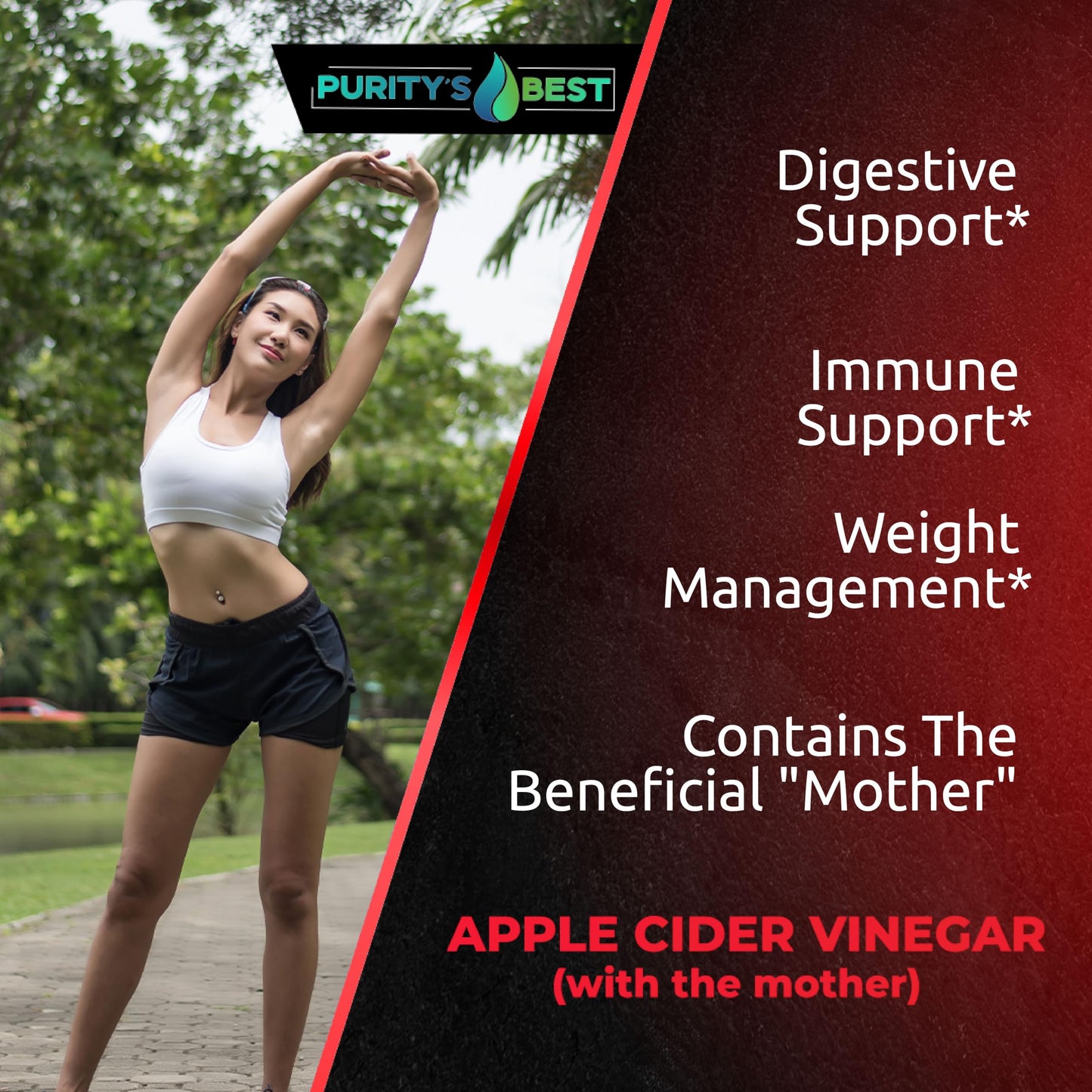 Purity`s Best Apple Cider Vinegar with The Mother 300 mg per serving, 200 Capsules