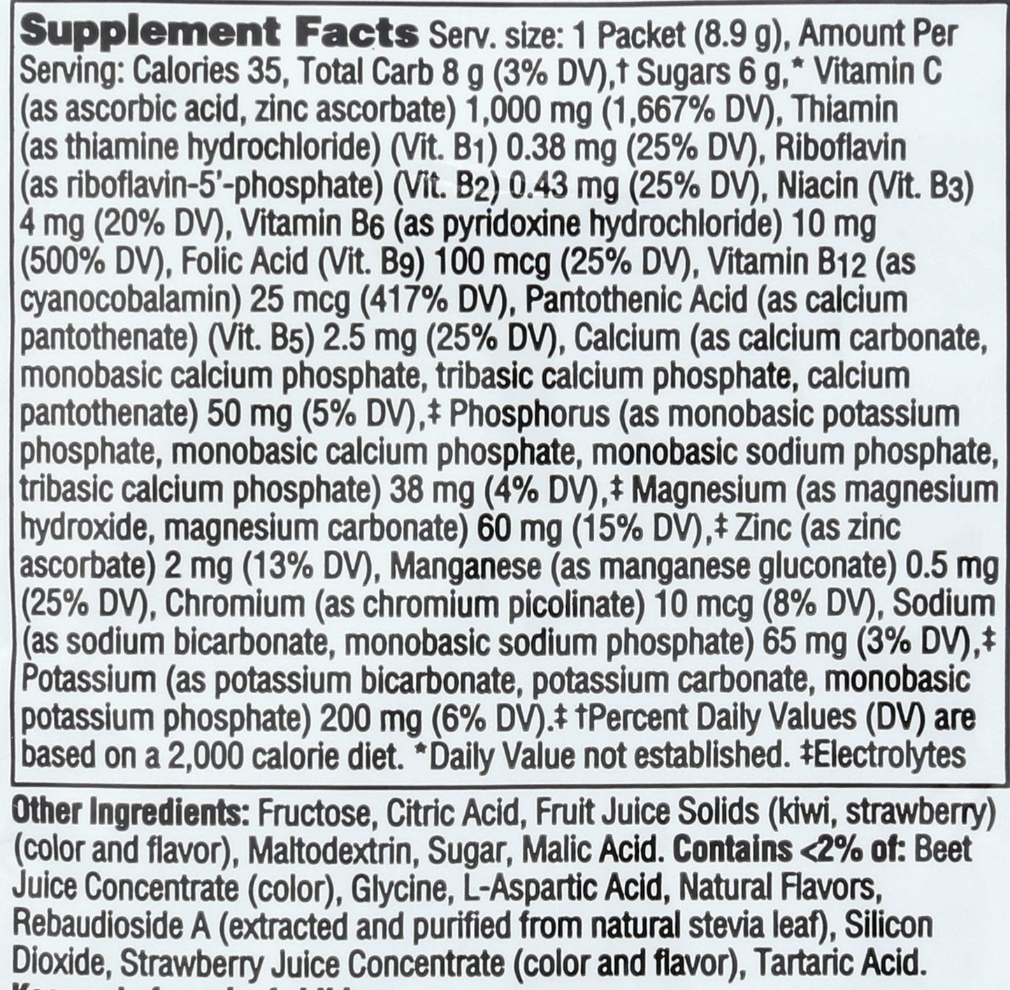 Alacer Emergen-C Strawberry Kiwi Powder 0.31 oz