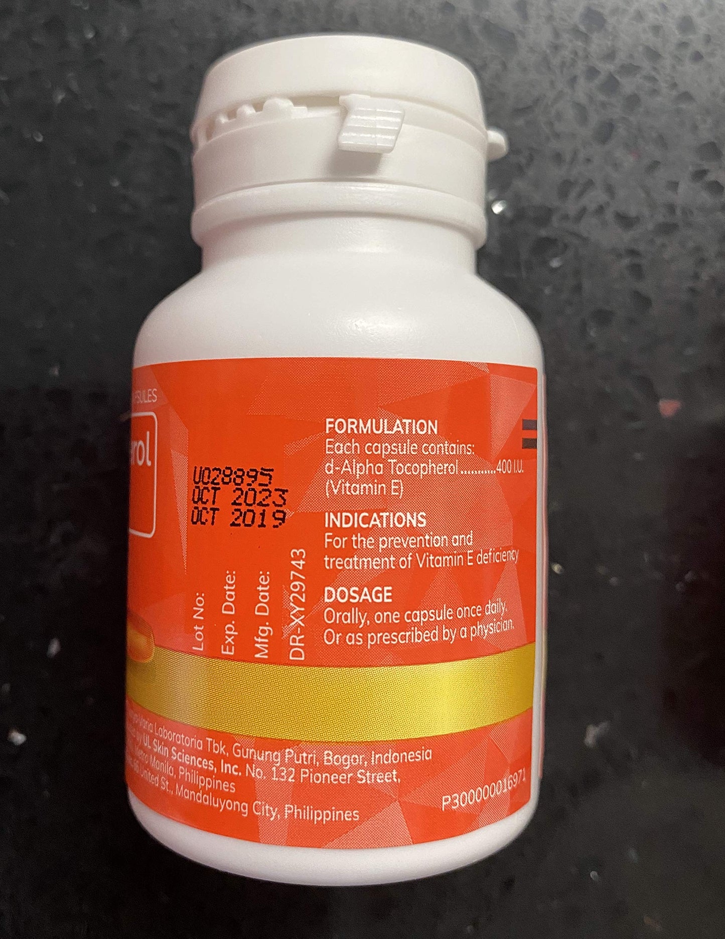 SUPTMAX Myra E 400 IU Vitamin E d-Alpha Tocopherol Capsule, 1 Count