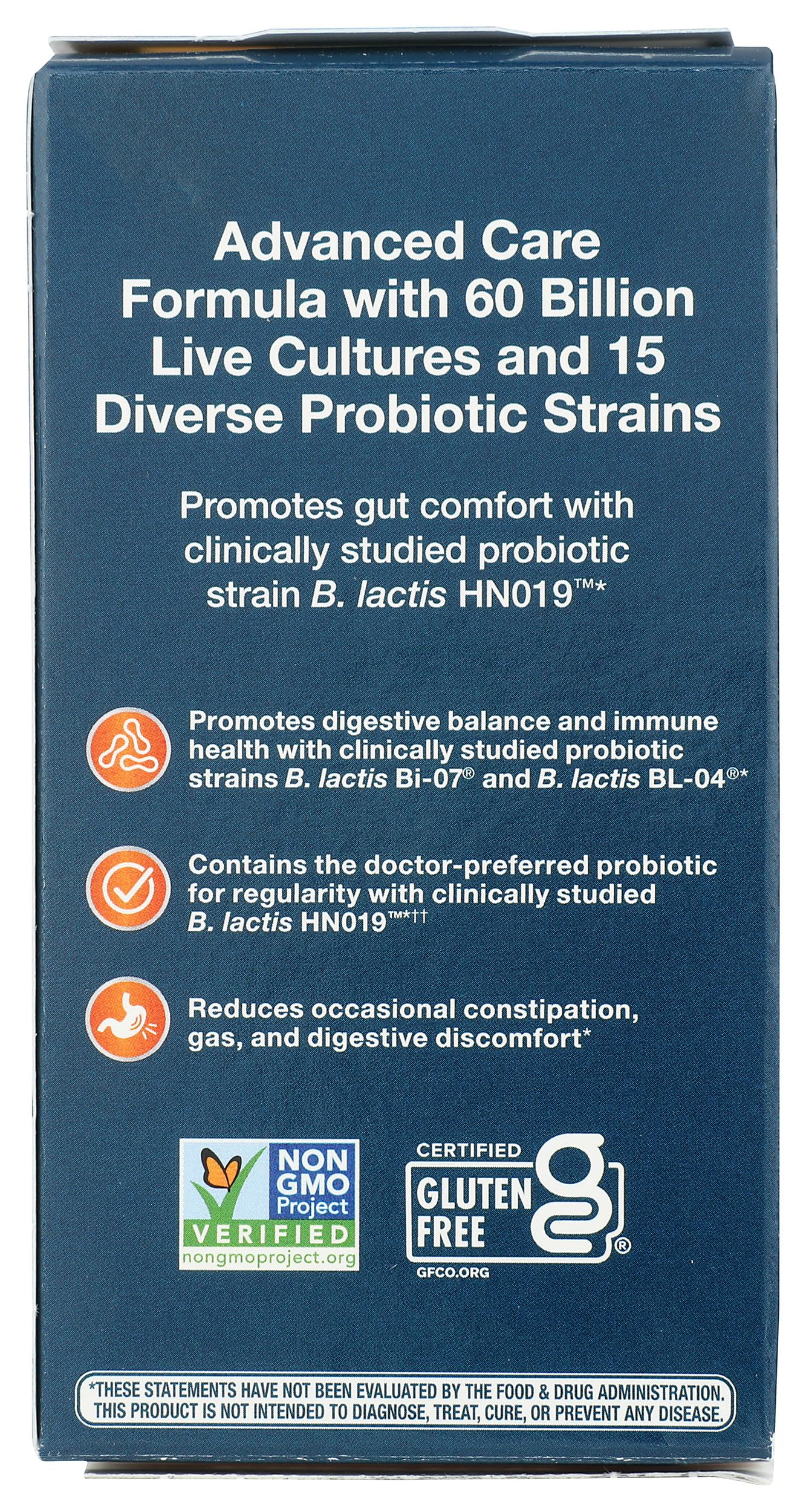 Nature's Way Fortify Optima Daily Probiotic Capsules, 60 Billion CFU, 15 Strains, Prebiotic, 30 Count