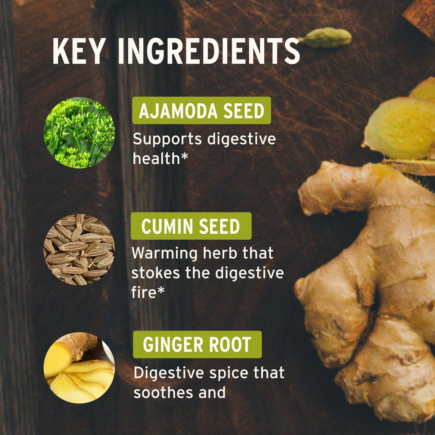 Banyan Botanicals Organic Vata Digest – Warming Digestive Support Supplement – Herbal Bloat & Gas Relief with Ginger, Cumin & Ajwan – 90 Tablets