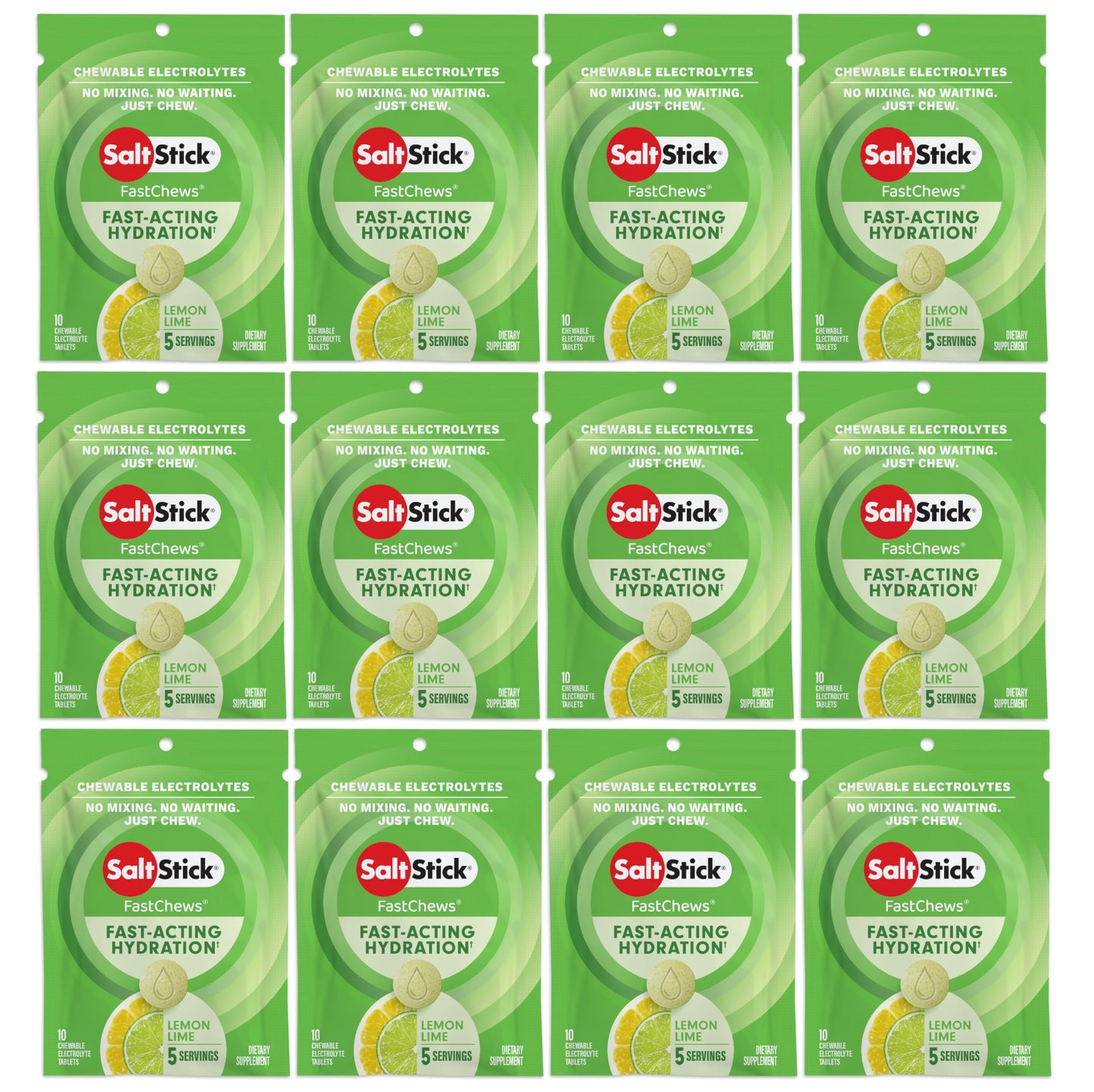 SaltStick Electrolyte FastChews Chewable Tablets 120 Count