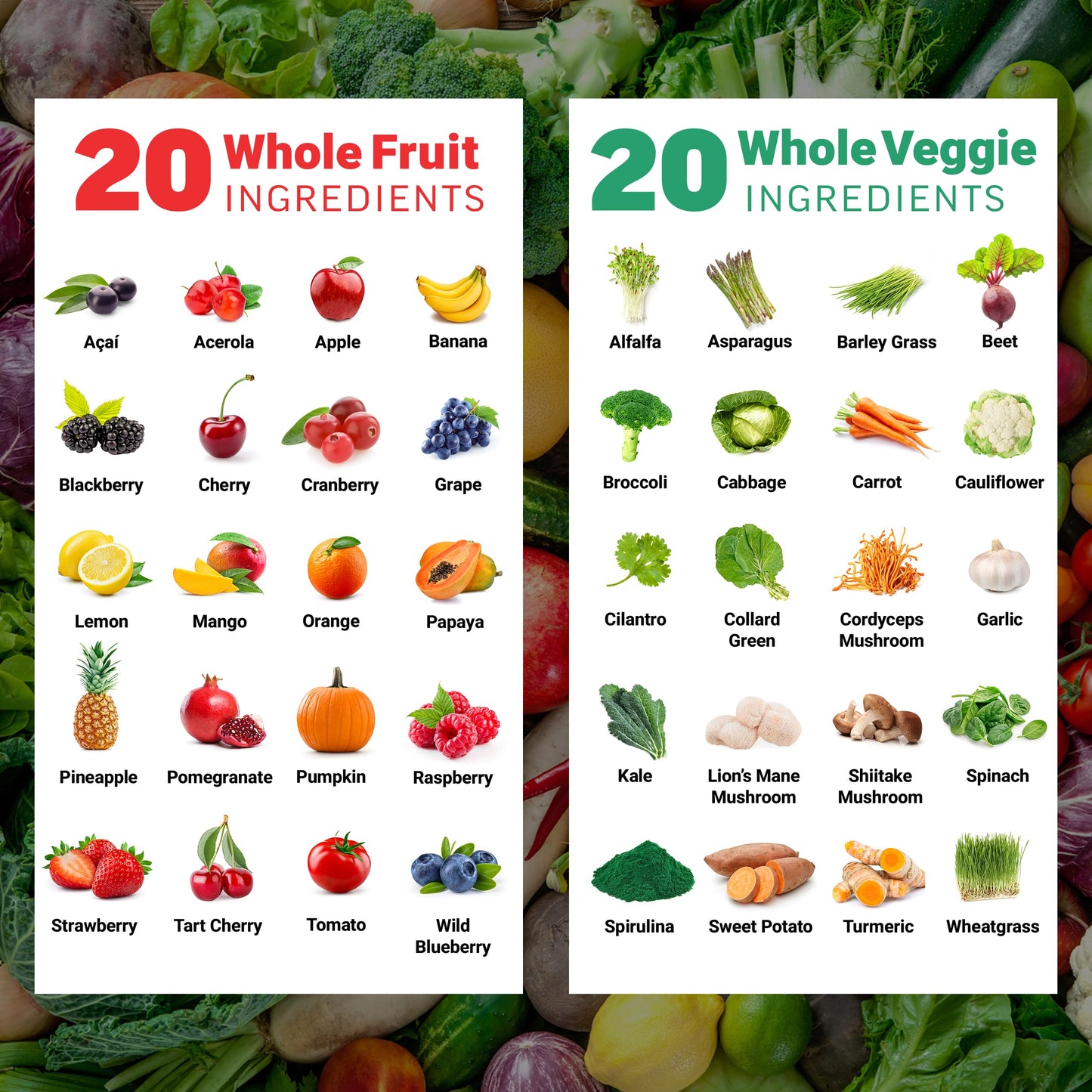 Force Factor Fruits & Veggies 180 Capsules