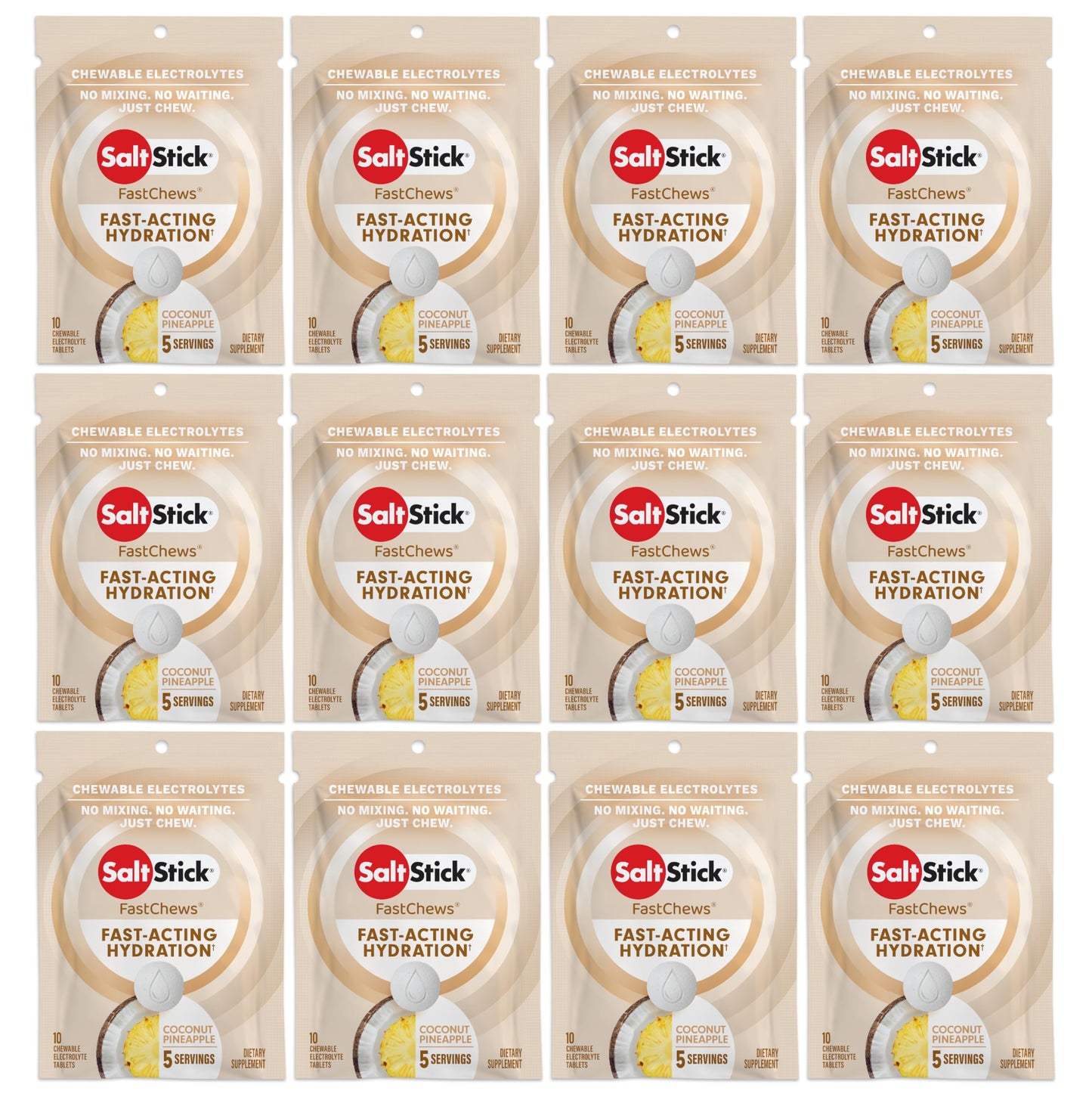 SaltStick Electrolyte FastChews Chewable Tablets 120 Tablets