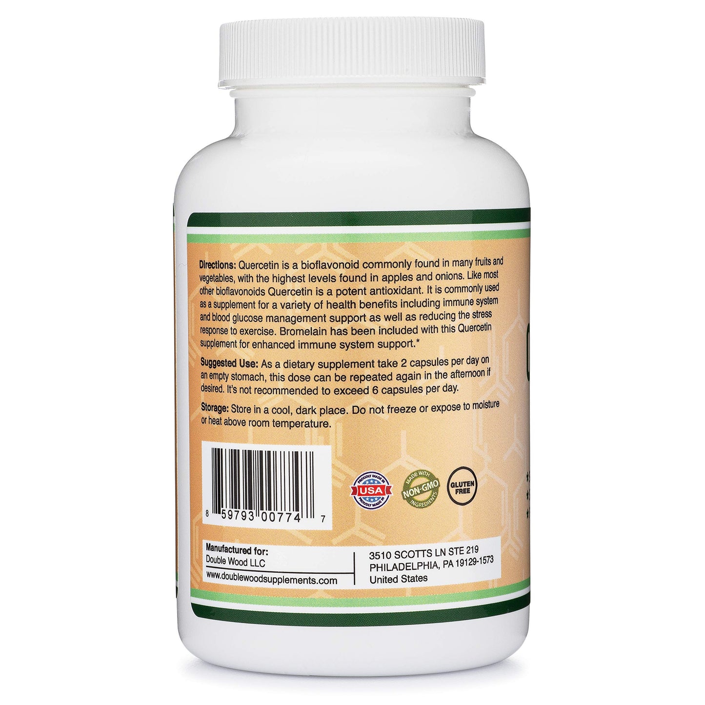 Double Wood Supplements Quercetin and Zinc Bundle Capsule 1 Bundle