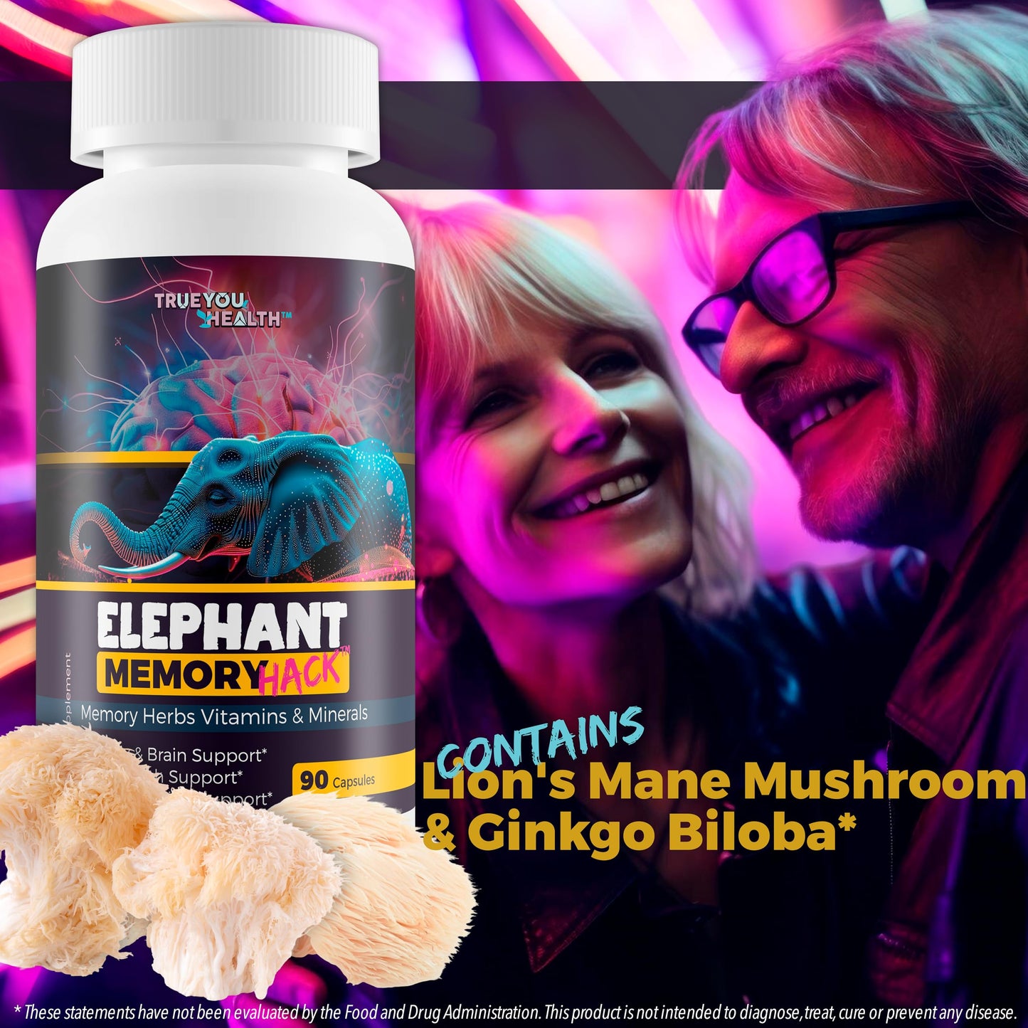 True You Health Elephant Memory Hack Capsule 90 Count