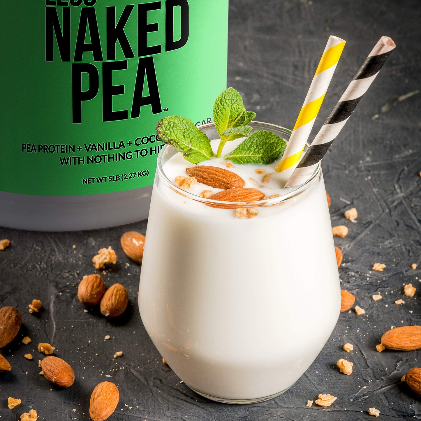 NAKED Pea Protein Isolate Powder, Vanilla, 80 Servings